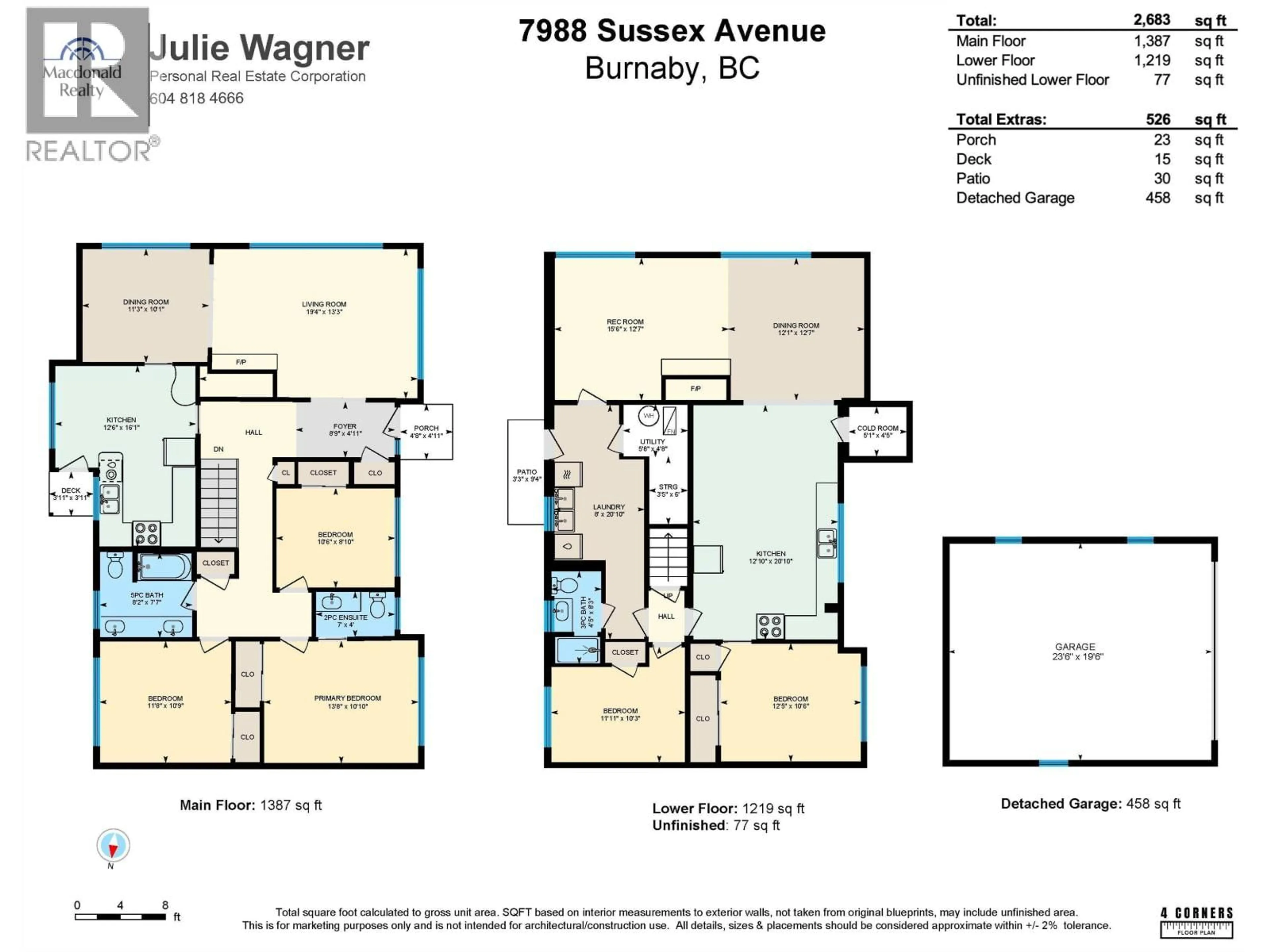 Floor plan for 7988 SUSSEX AVENUE, Burnaby British Columbia V5J3W3