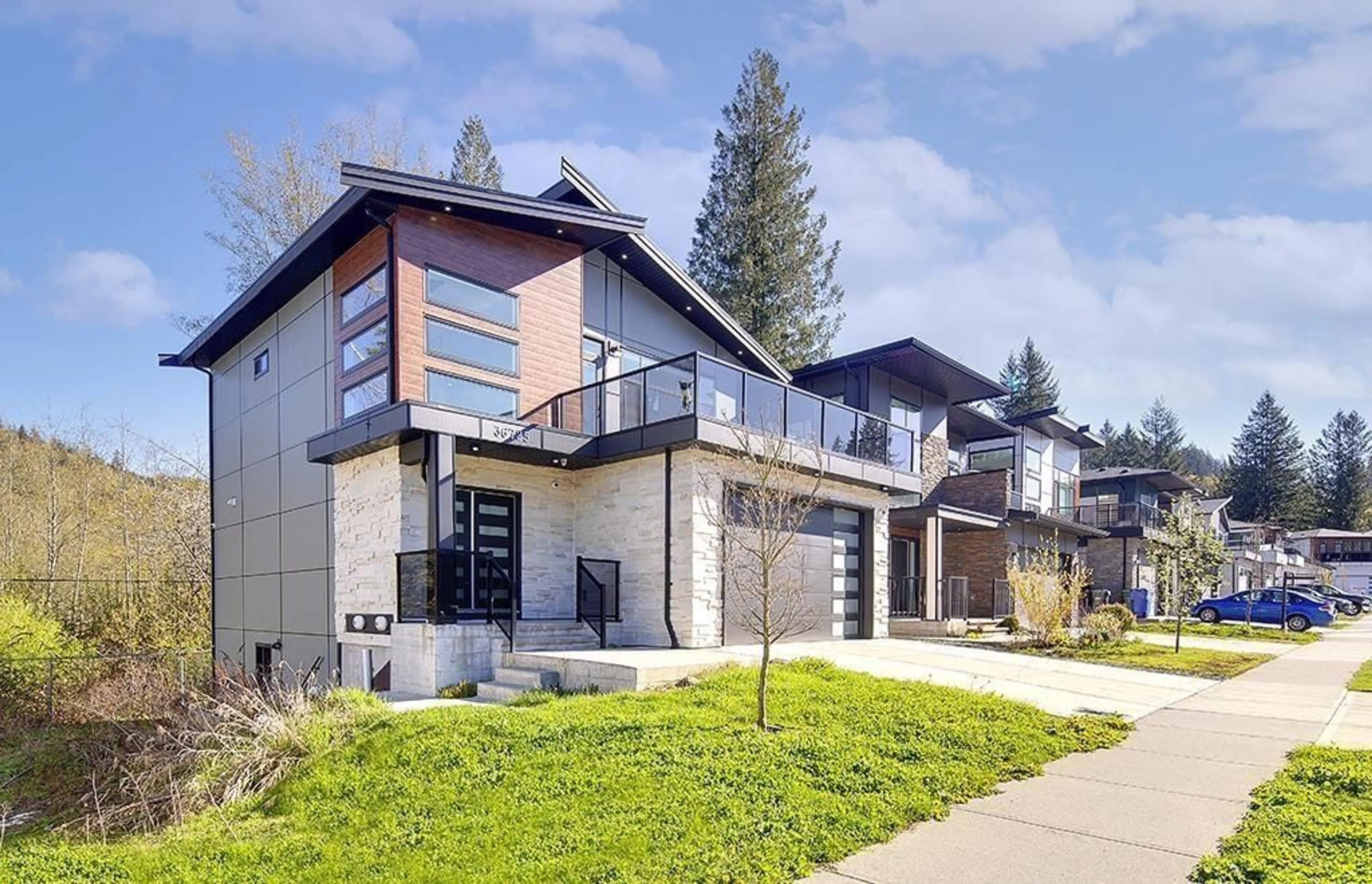 Home with brick exterior material, street for 36725 CARL CREEK CRESCENT, Abbotsford British Columbia V3G0H4