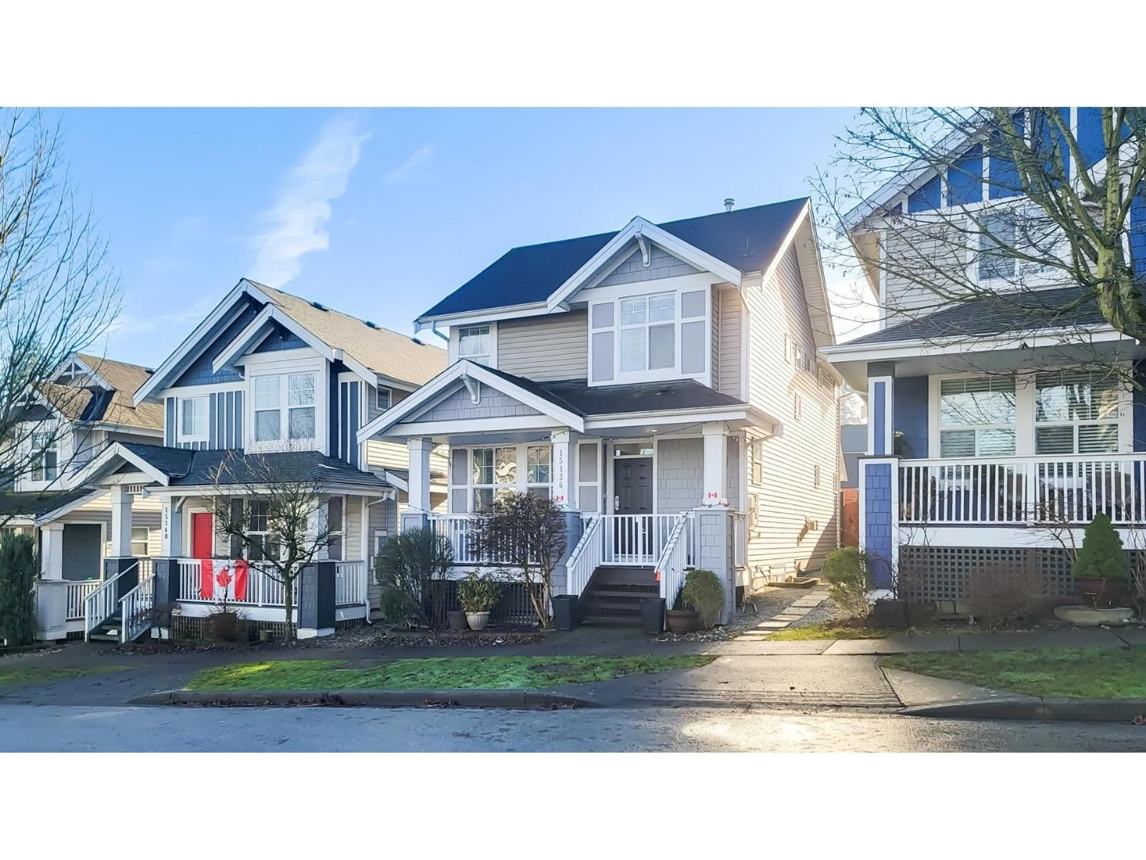 Home with vinyl exterior material, street for 15136 61A AVENUE, Surrey British Columbia V3S5J7