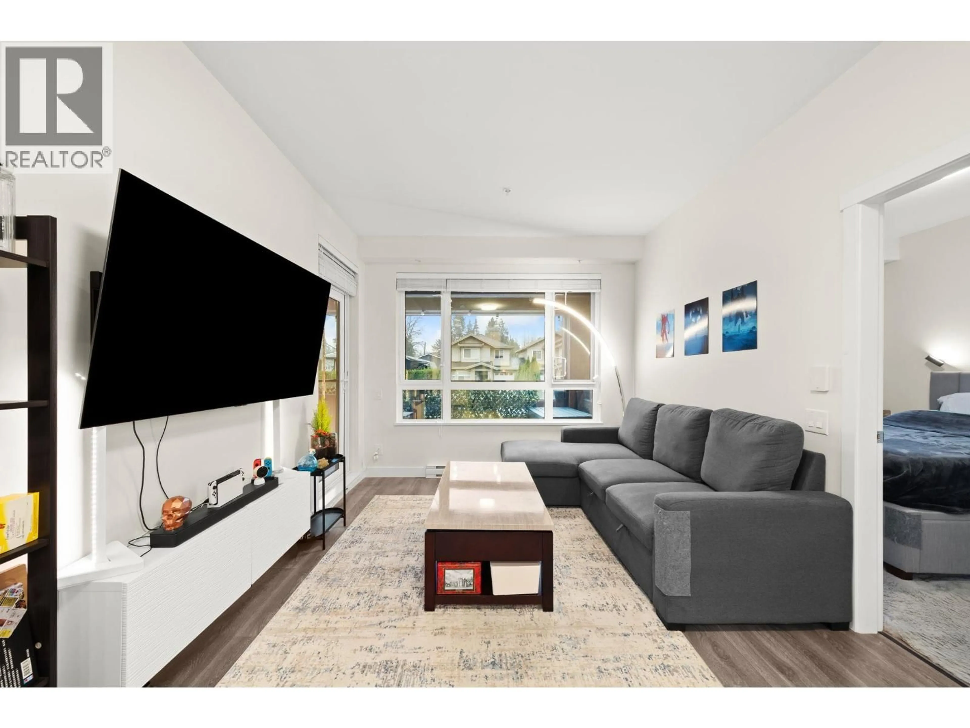 Living room with furniture, unknown for 222 - 721 ANSKAR COURT, Coquitlam British Columbia V3J0L4