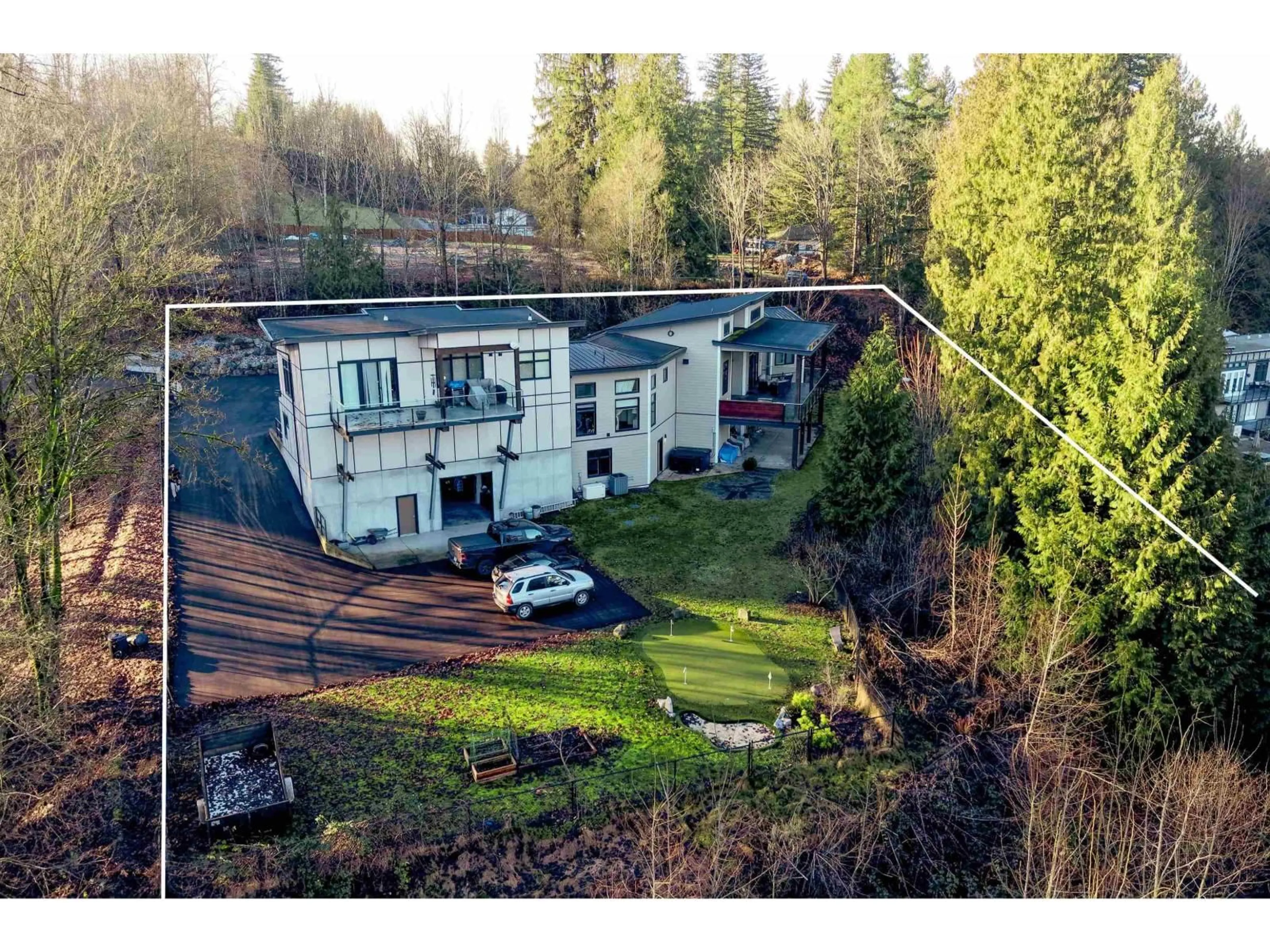 A pic from outside/outdoor area/front of a property/back of a property/a pic from drone, building for 8211 264 STREET, Langley British Columbia V1M3M2