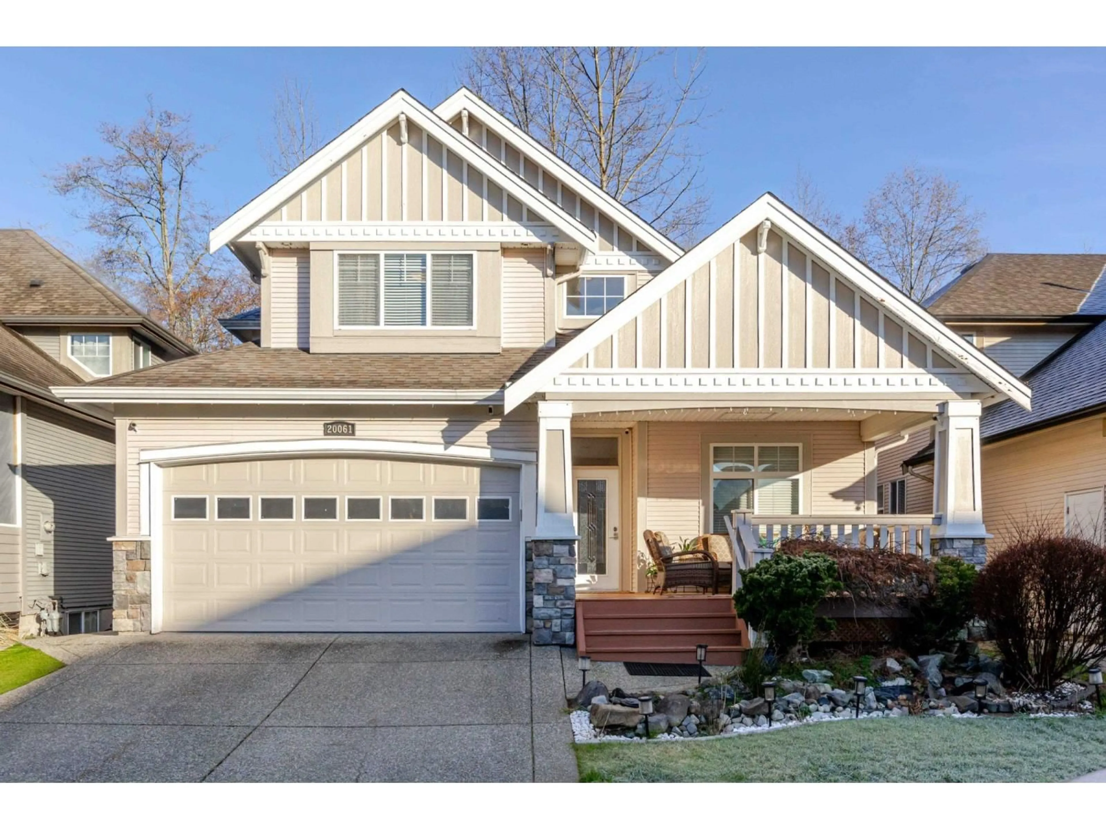 Home with vinyl exterior material, street for 20061 74TH AVENUE, Langley British Columbia V2Y3G6