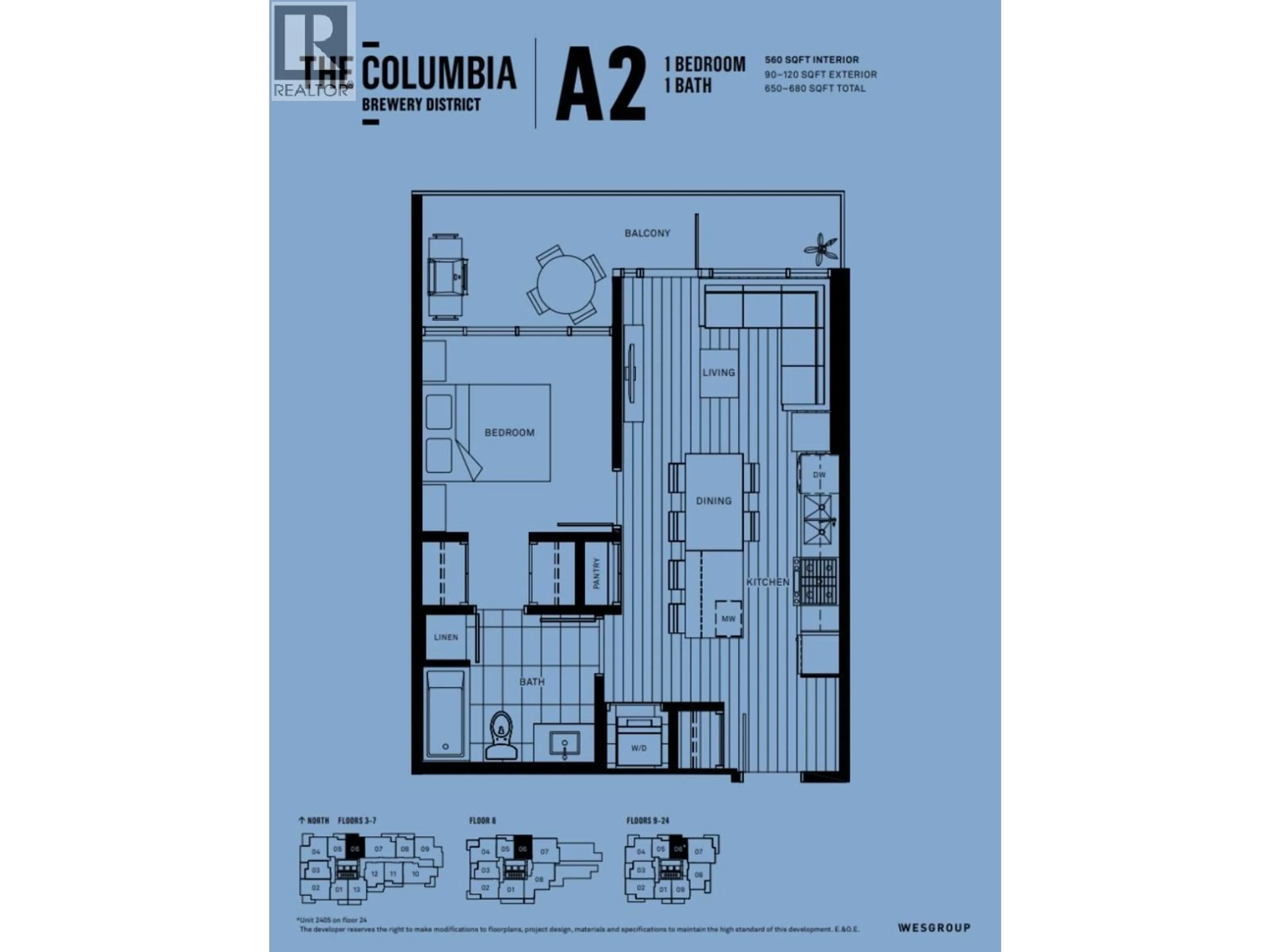 Floor plan for 406 - 258 NELSON'S COURT, New Westminster British Columbia V3L0J9