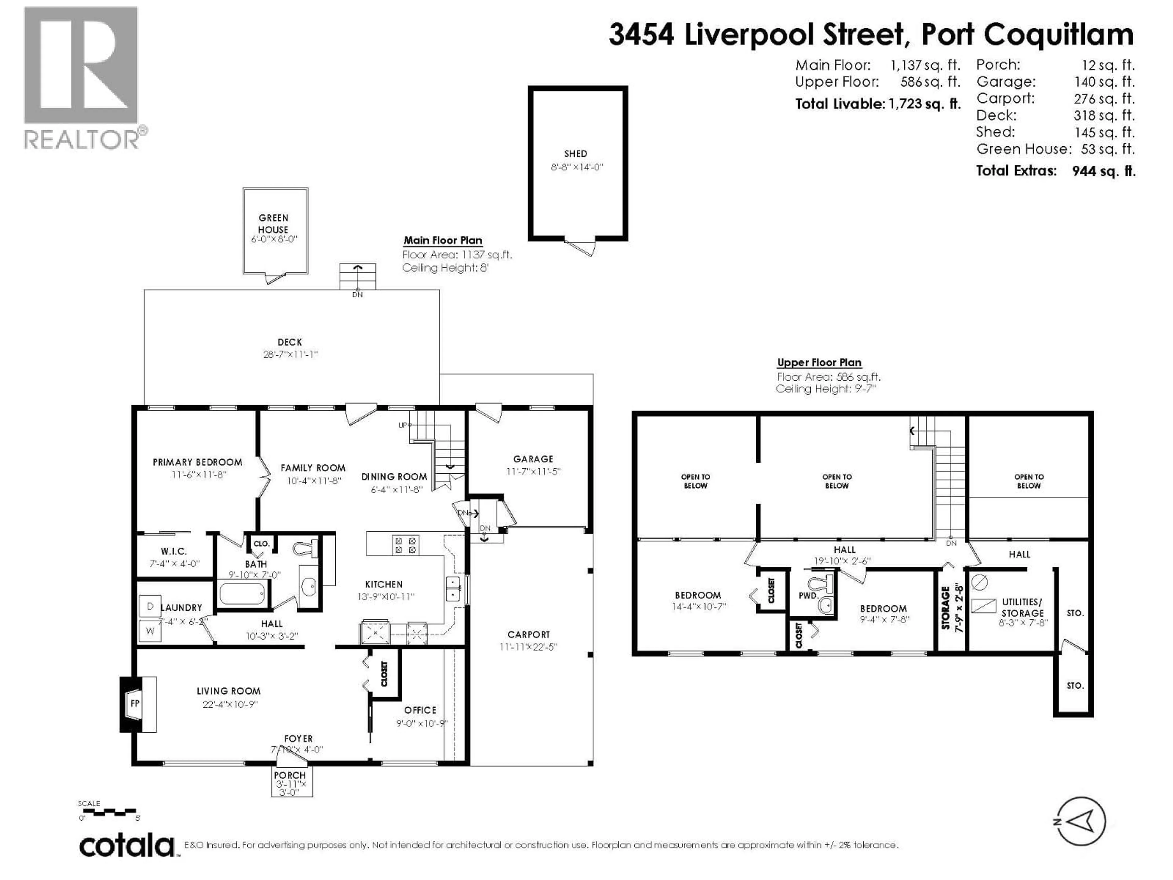 Floor plan for 3454 LIVERPOOL STREET, Port Coquitlam British Columbia V3B3W1
