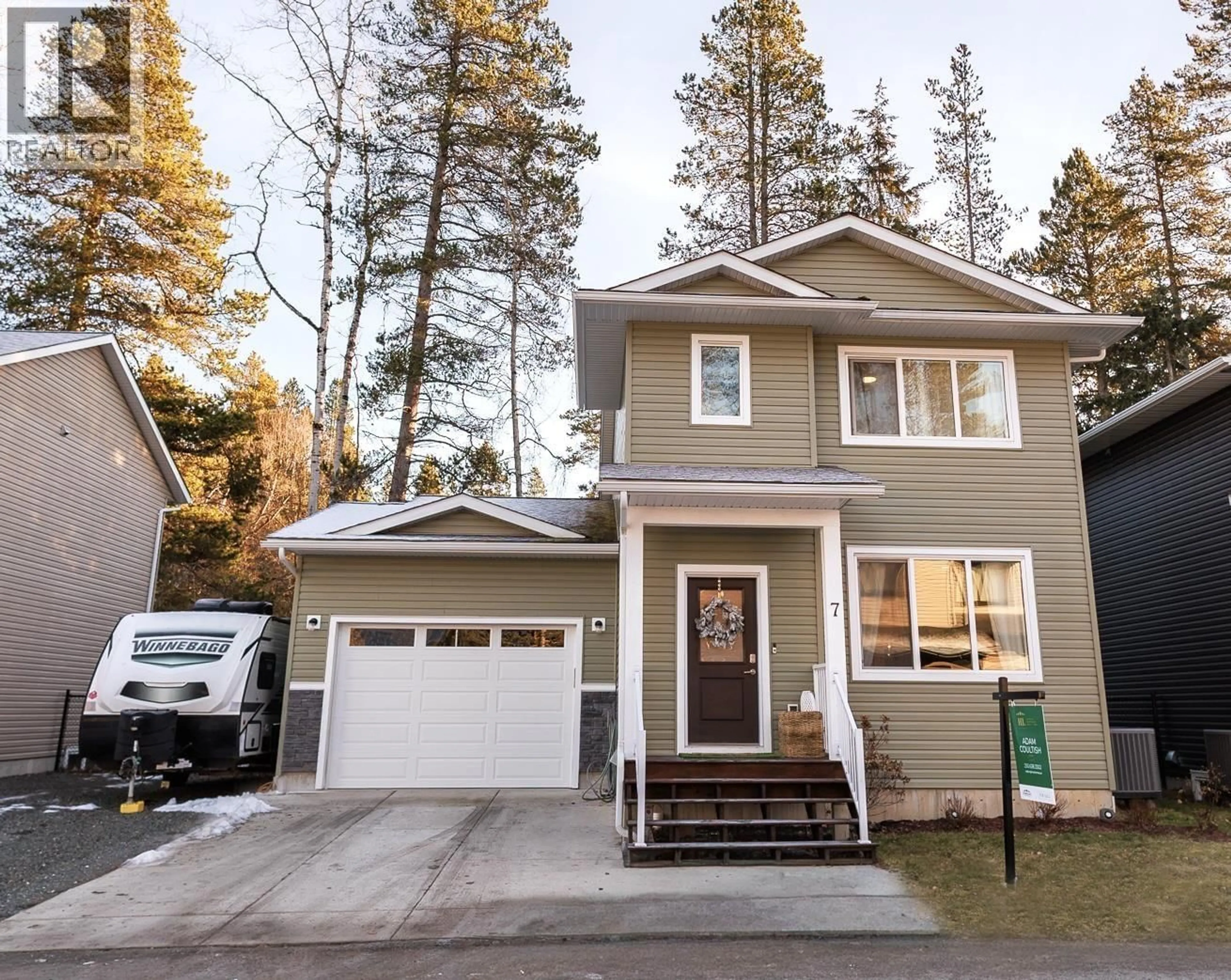 Home with vinyl exterior material, street for 7 - 4921 HALLIWELL AVENUE, Terrace British Columbia V8G2J7