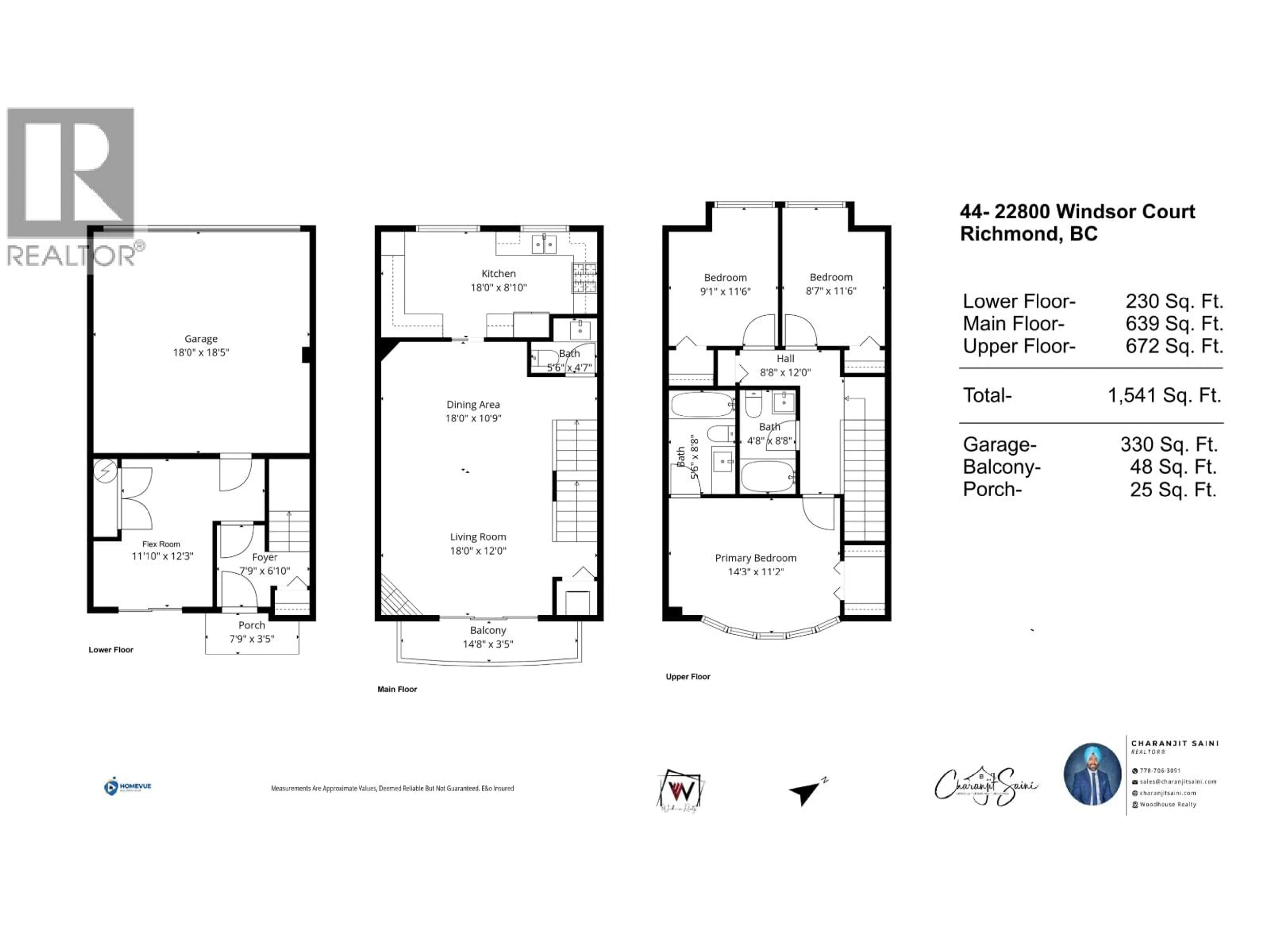 Floor plan for 44 - 22800 WINDSOR COURT, Richmond British Columbia V6V2X6