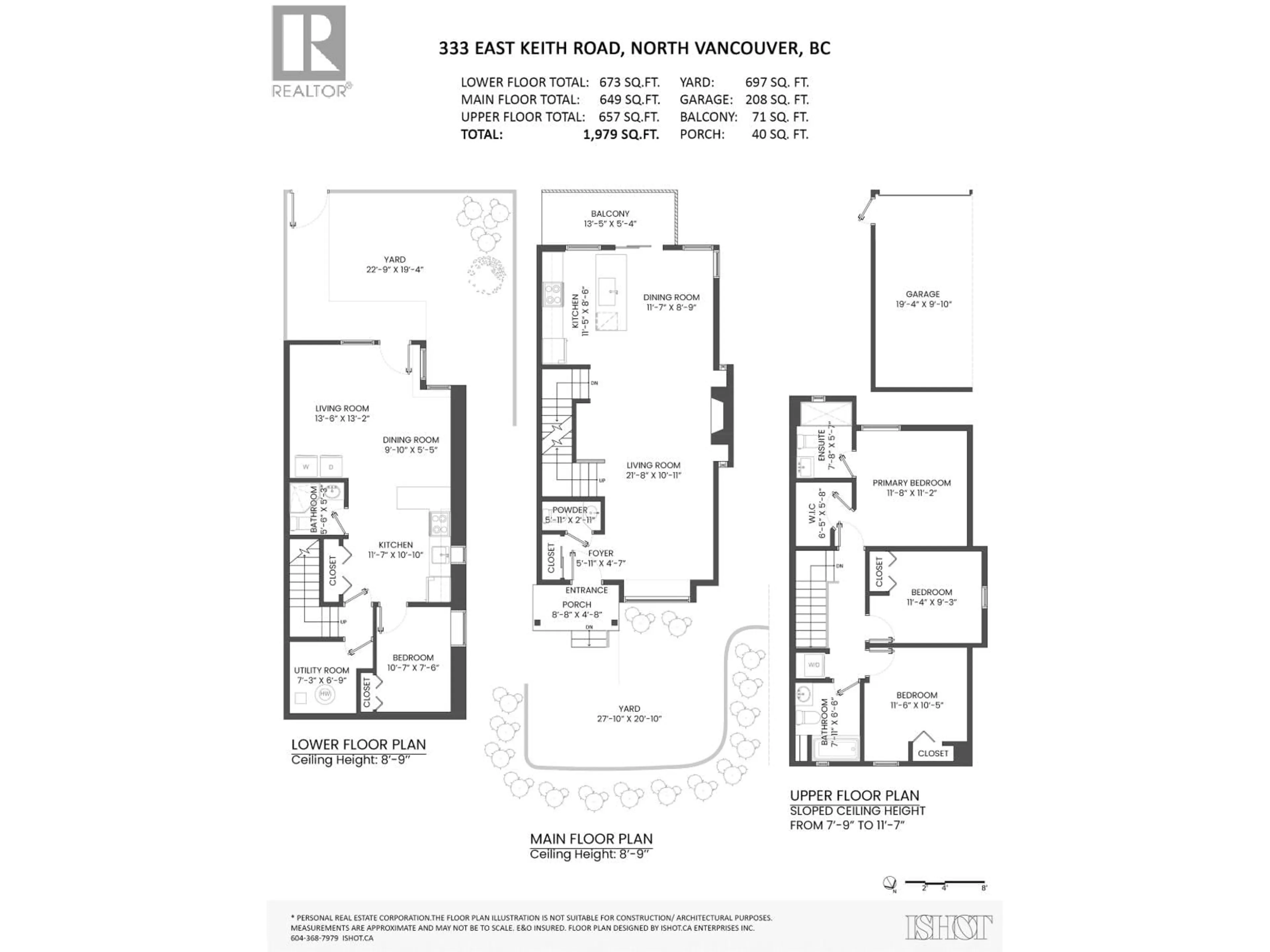 Floor plan for 333 KEITH ROAD, North Vancouver British Columbia V7L1V6