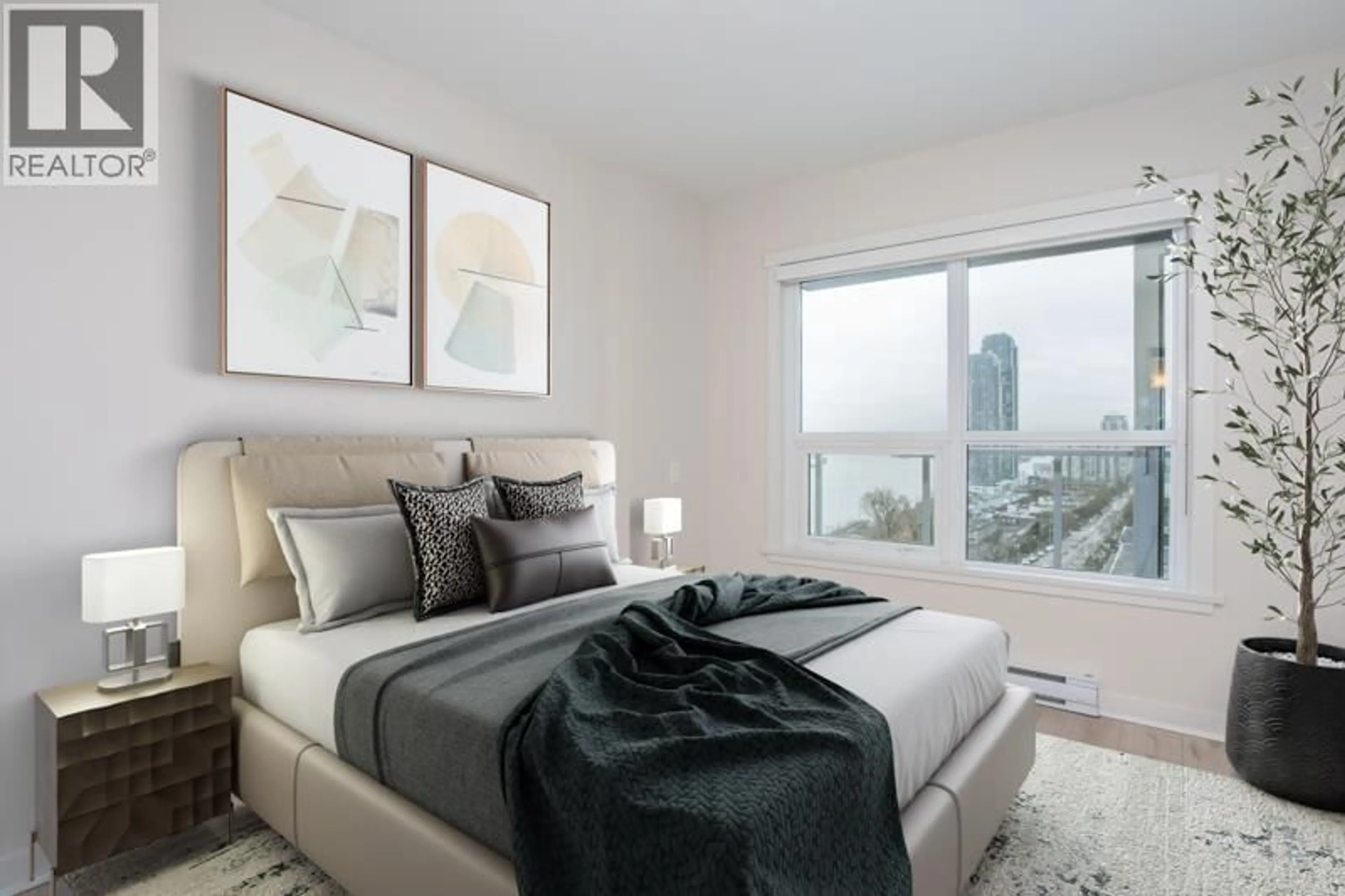 Bedroom with bed, unknown for 1205 - 125 COLUMBIA STREET, New Westminster British Columbia V3L0G8