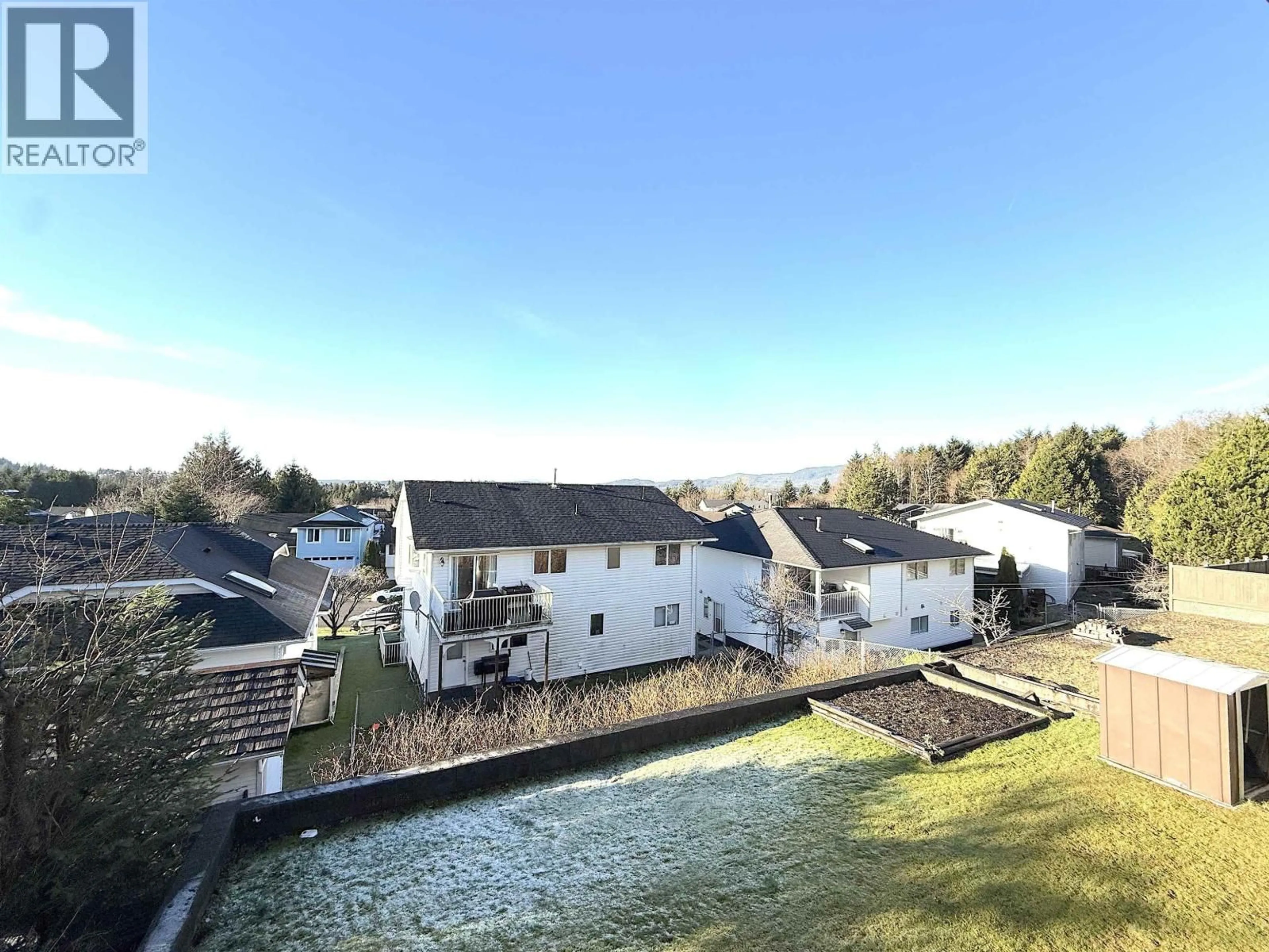 A pic from outside/outdoor area/front of a property/back of a property/a pic from drone, water/lake/river/ocean view for 1041 EAGLE DRIVE, Prince Rupert British Columbia V8J4R4