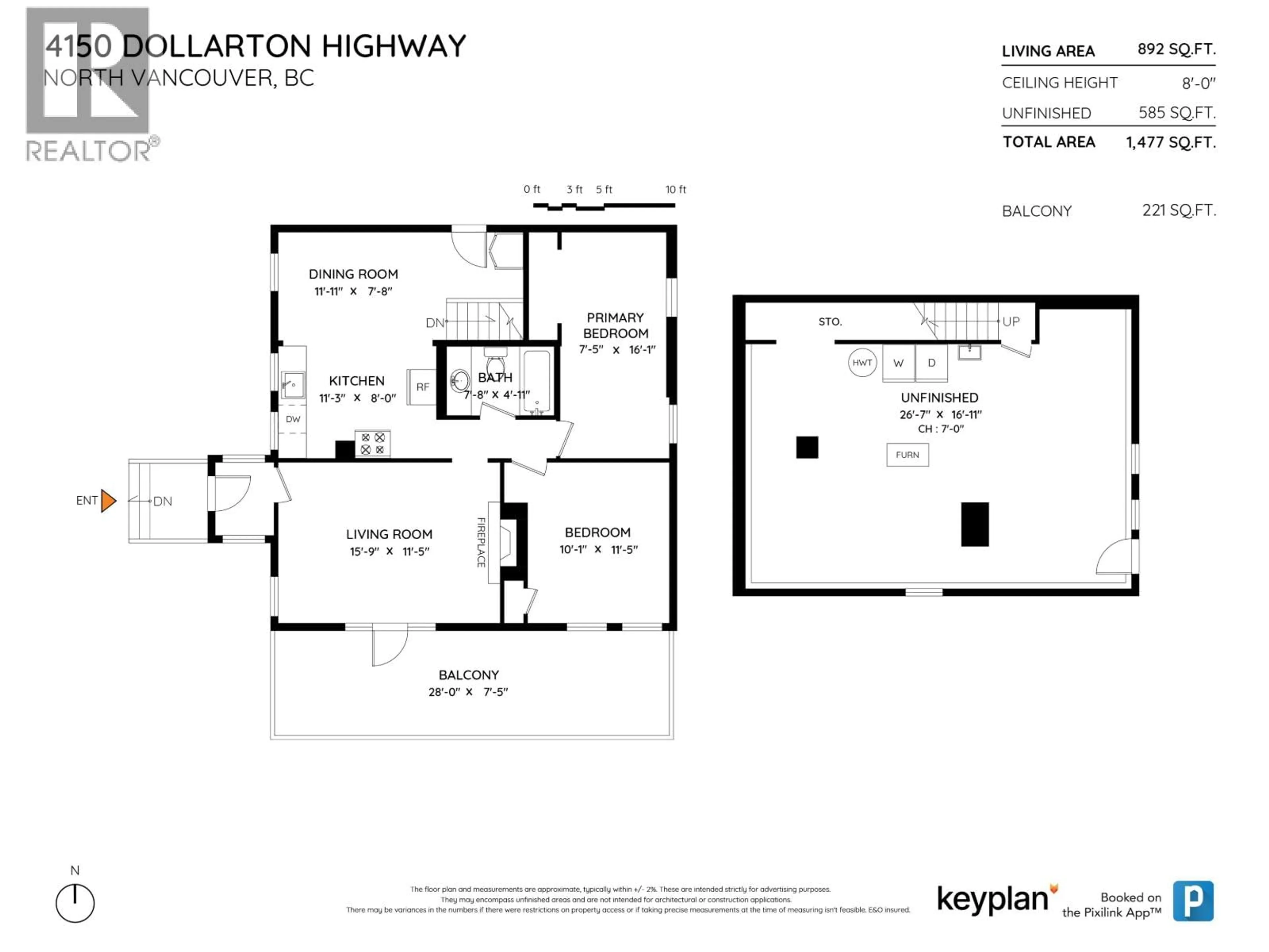 Floor plan for 4150 DOLLARTON HIGHWAY, North Vancouver British Columbia V7G1A2