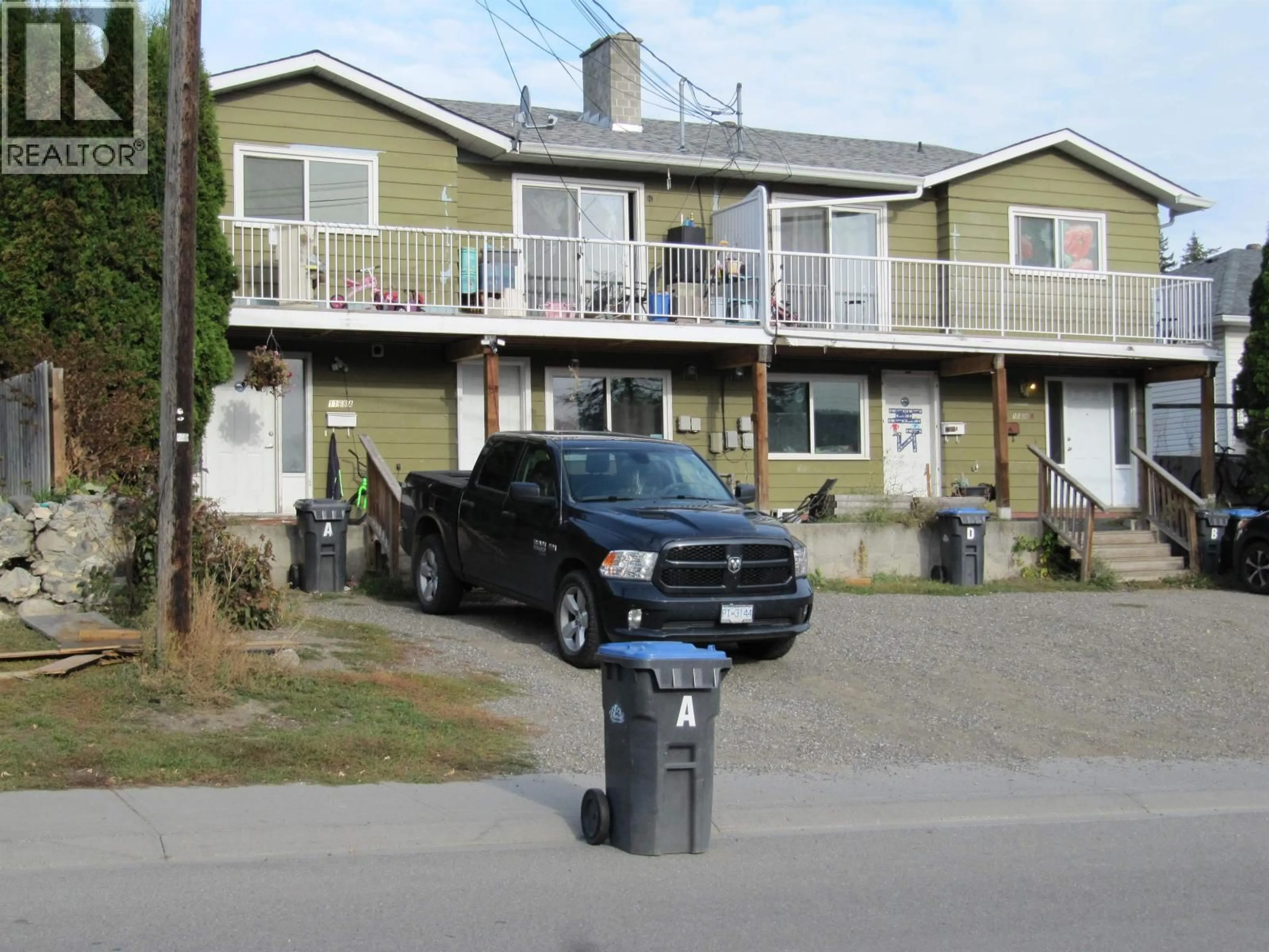 Home with vinyl exterior material, street for 1 - 1168 SECOND AVENUE, Williams Lake British Columbia V2G1X8