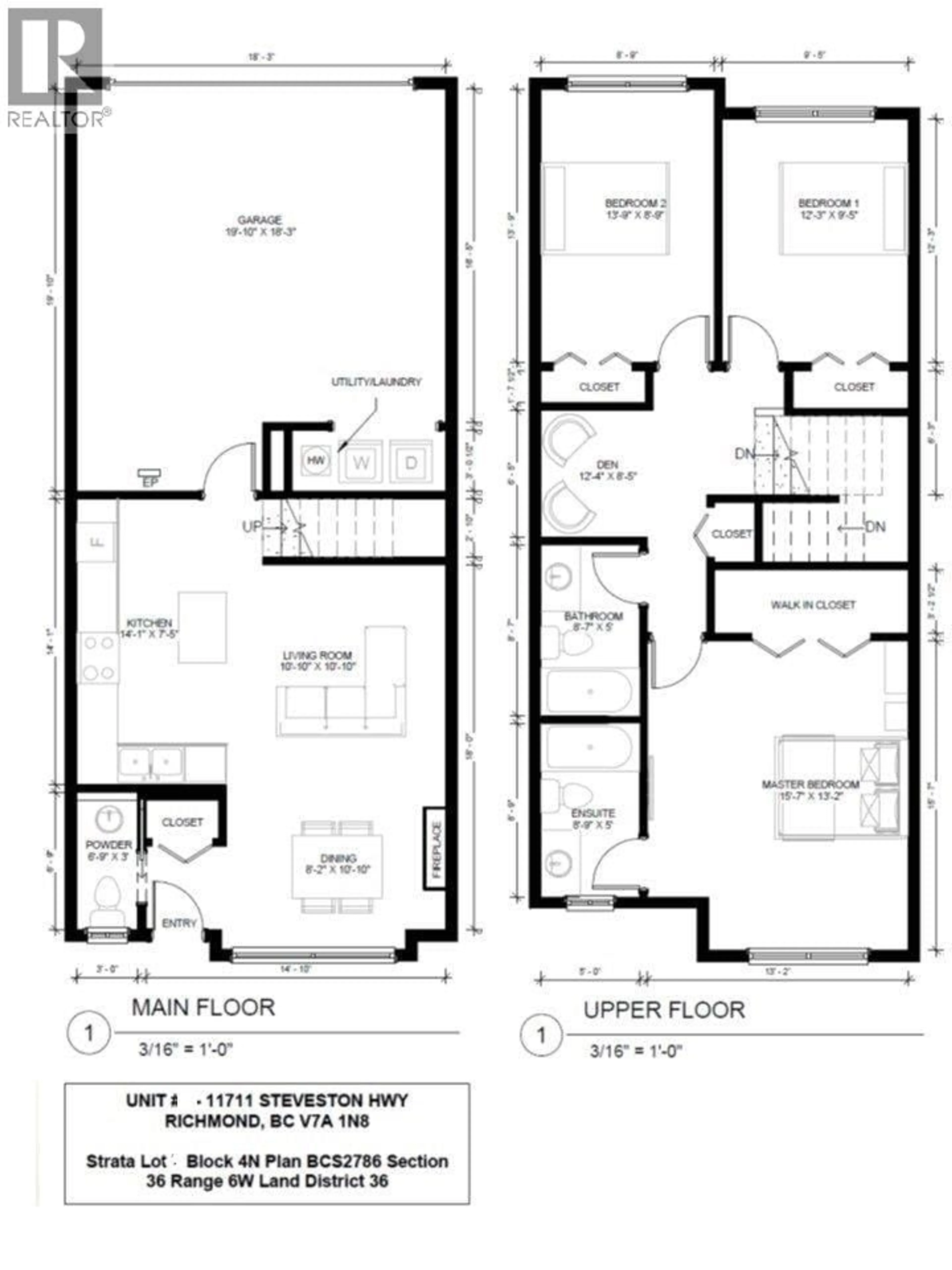 Floor plan for 8 - 11711 STEVESTON HIGHWAY, Richmond British Columbia V7A1N8