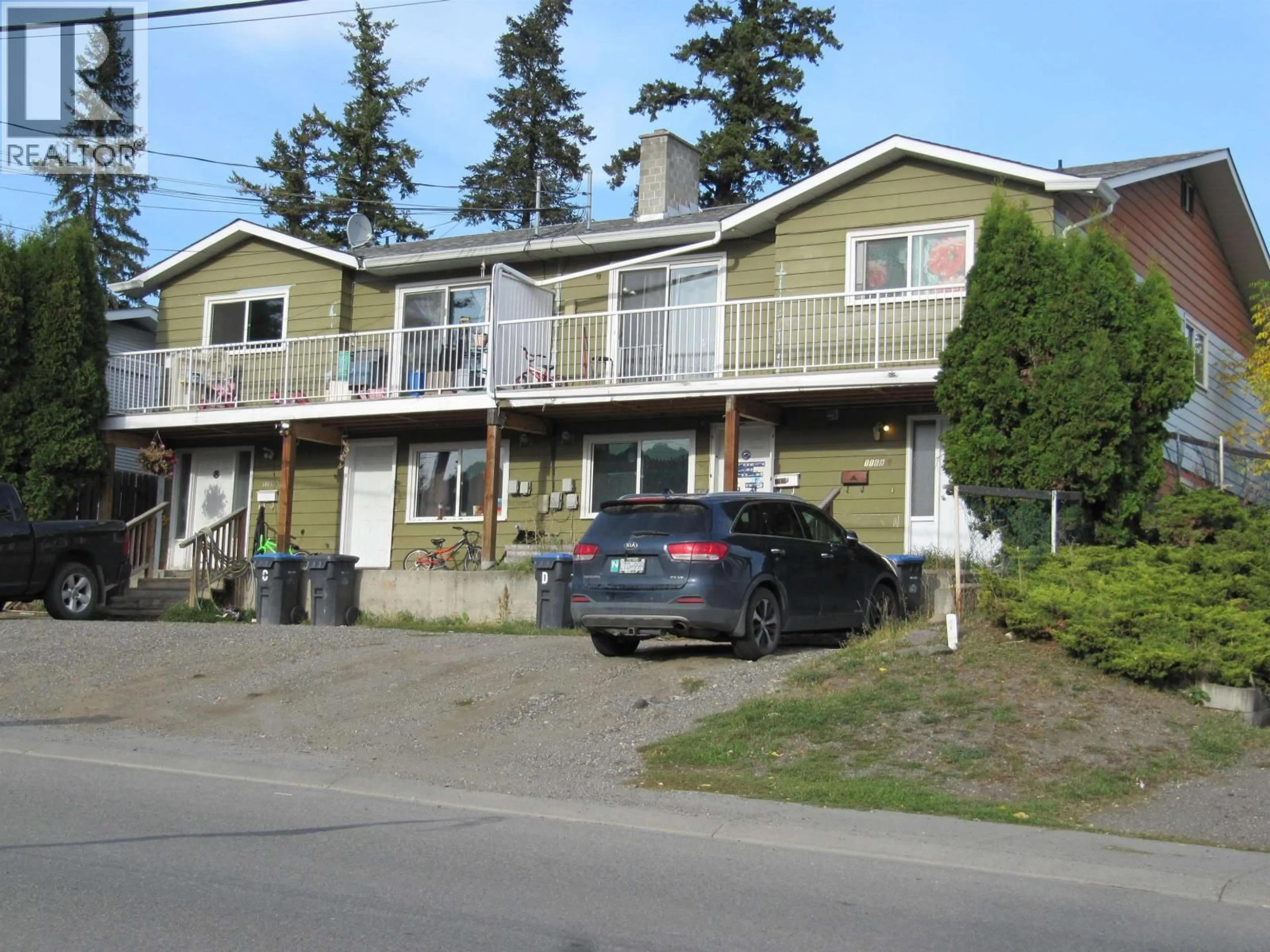 A pic from outside/outdoor area/front of a property/back of a property/a pic from drone, street for 2 - 1168 SECOND AVENUE, Williams Lake British Columbia V2G1X8