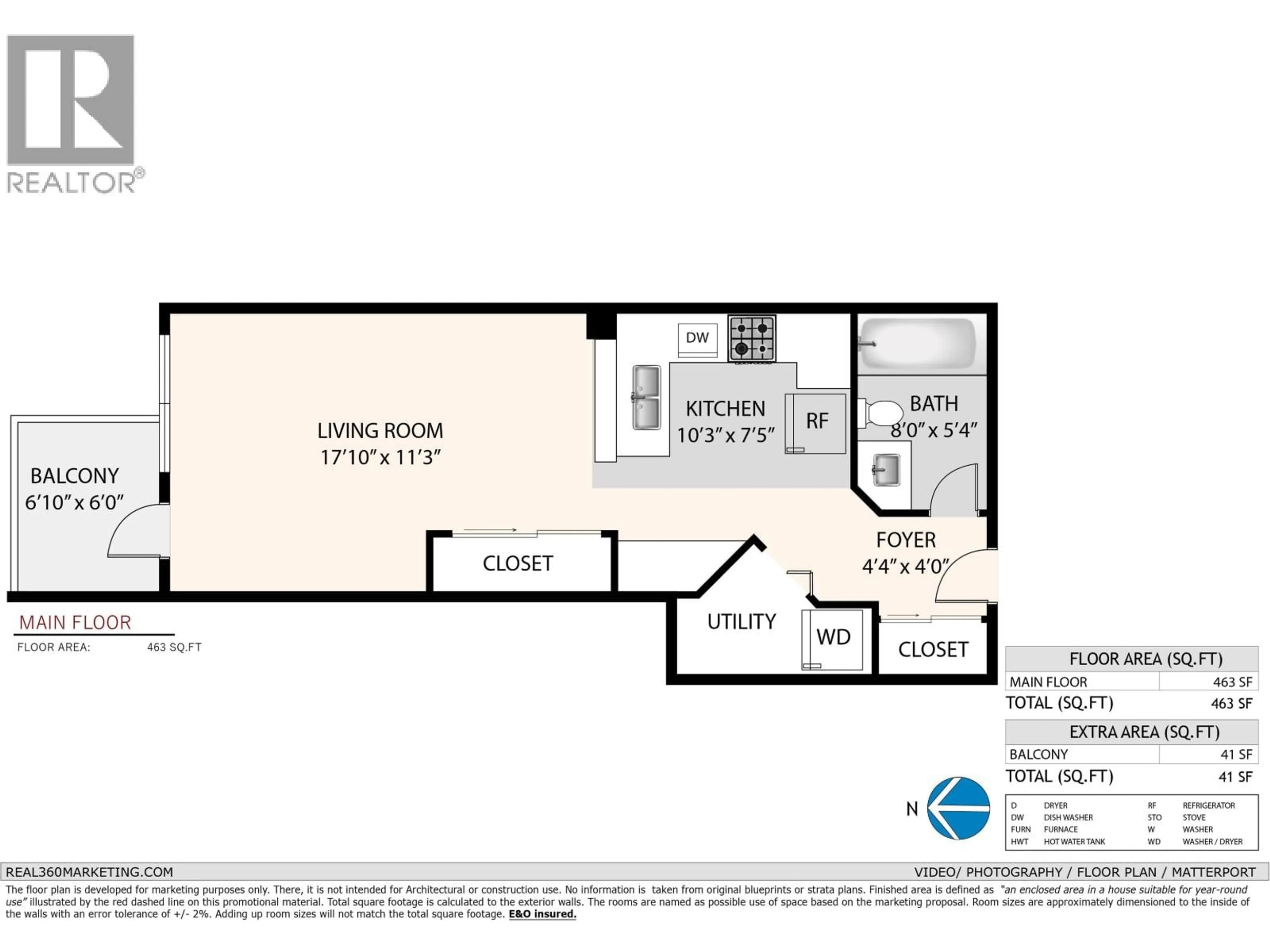 Floor plan for PH412 - 2680 4TH AVENUE, Vancouver British Columbia V6K4S3