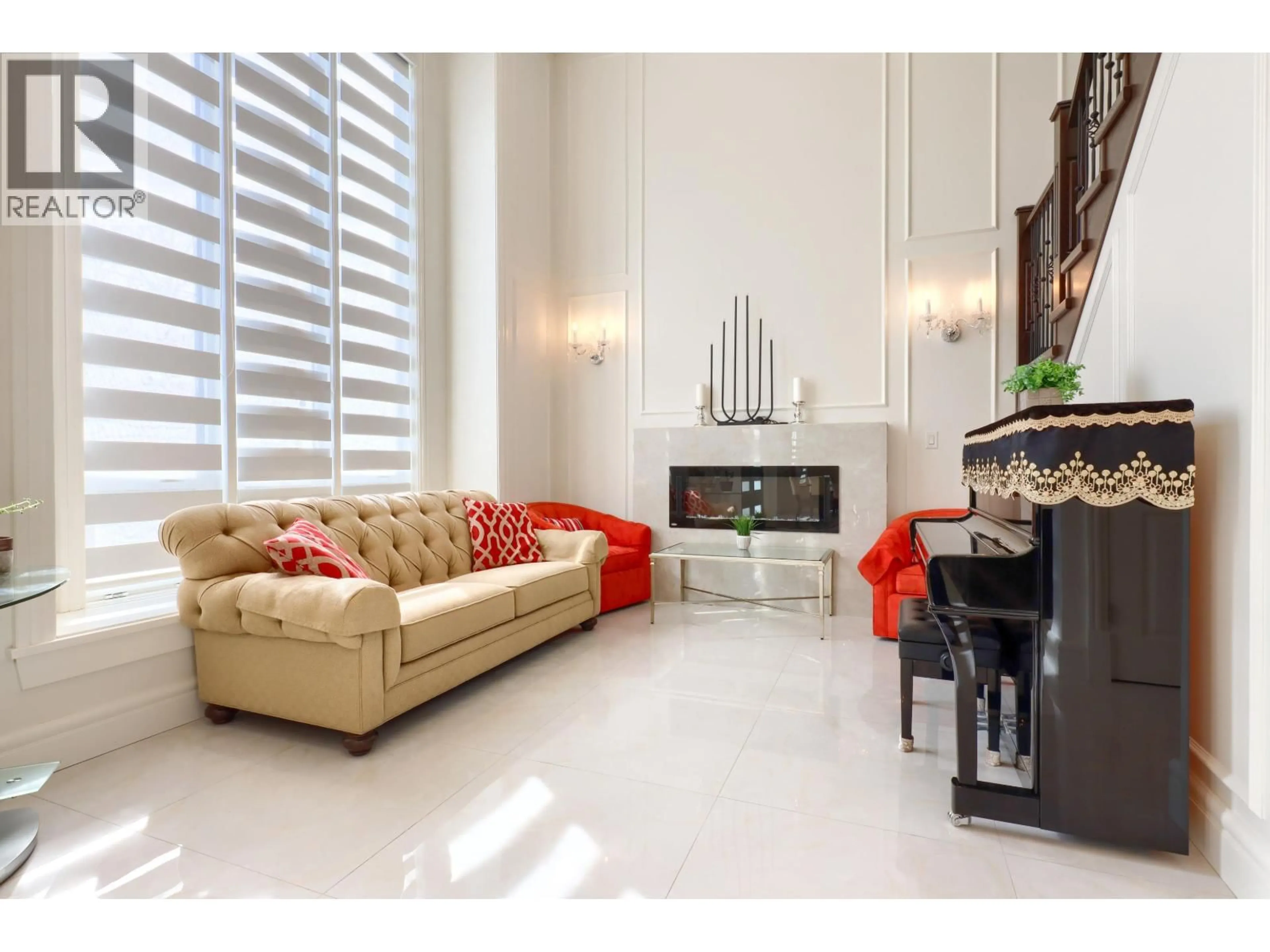 Living room with furniture, ceramic/tile floor for 11991 NO. 2 ROAD, Richmond British Columbia V7E2E9