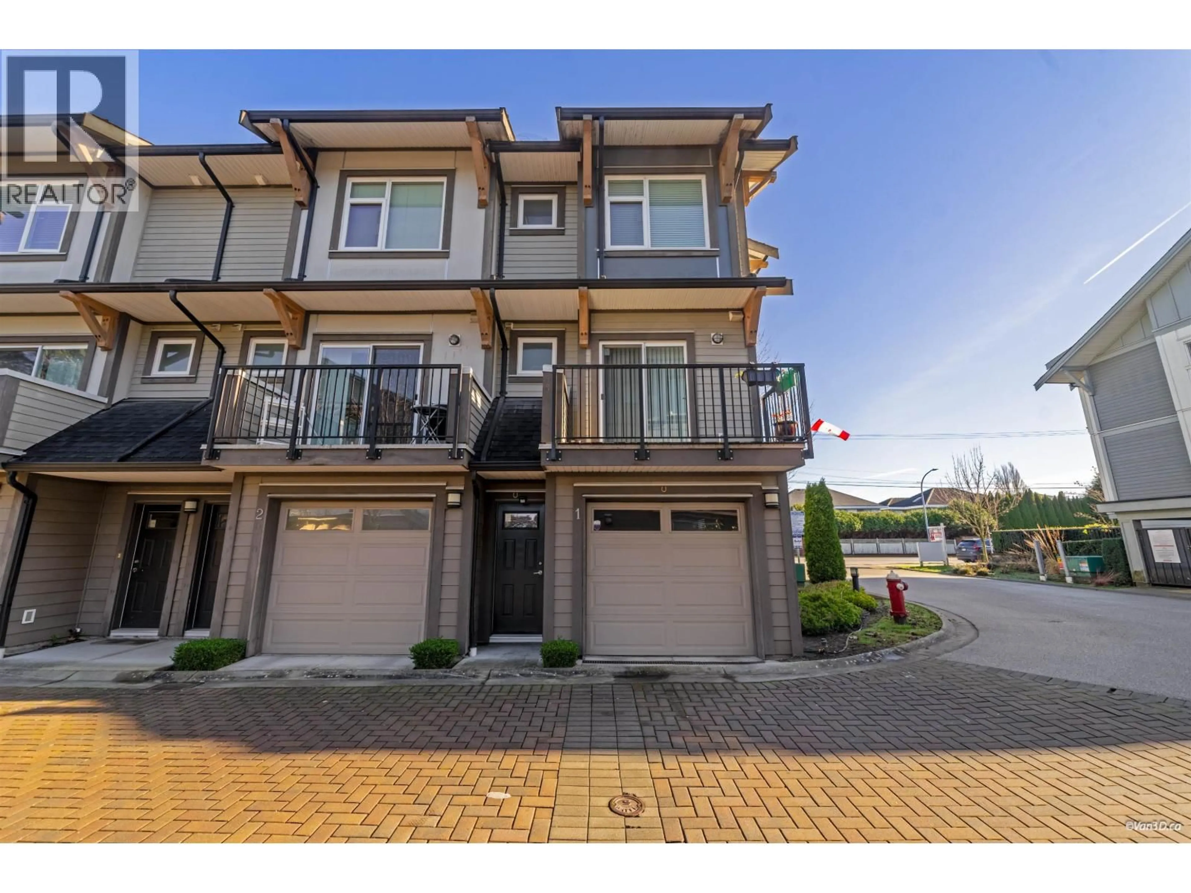 A pic from outside/outdoor area/front of a property/back of a property/a pic from drone, street for 1 - 4099 NO. 4 ROAD, Richmond British Columbia V6X2M2