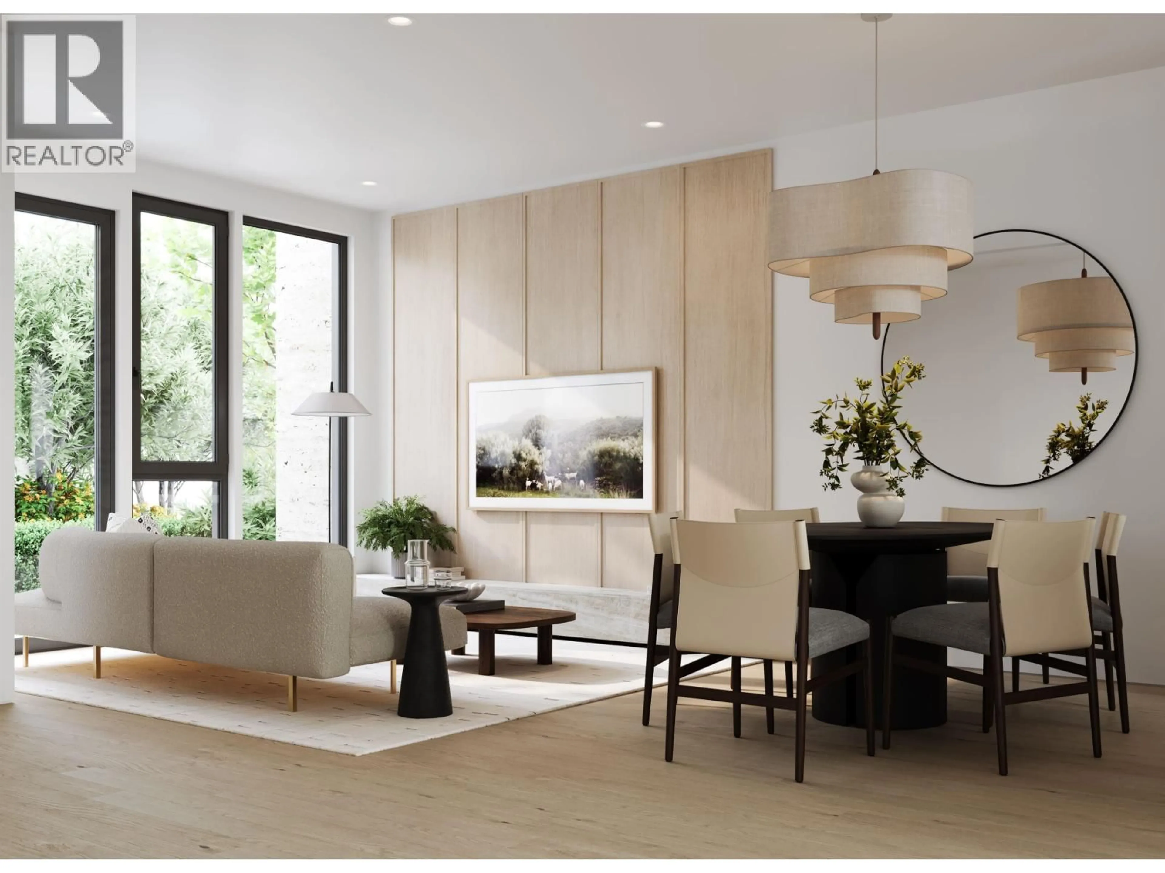 Living room with furniture, wood/laminate floor for TH7 - 7576 GRANVILLE STREET, Vancouver British Columbia V6P4Y7