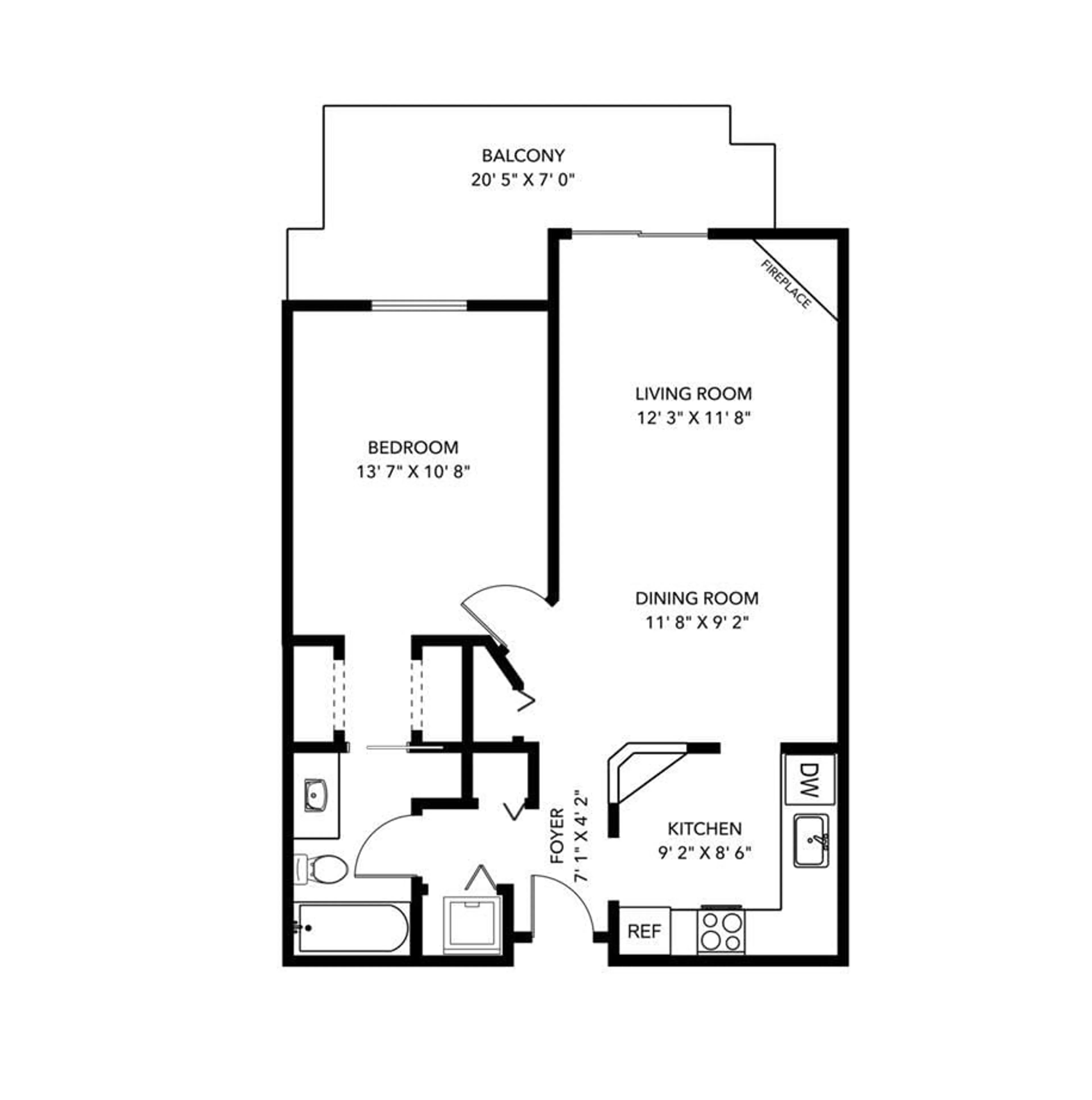 Floor plan for 403 - 33478 ROBERTS AVENUE, Abbotsford British Columbia V2S8E1