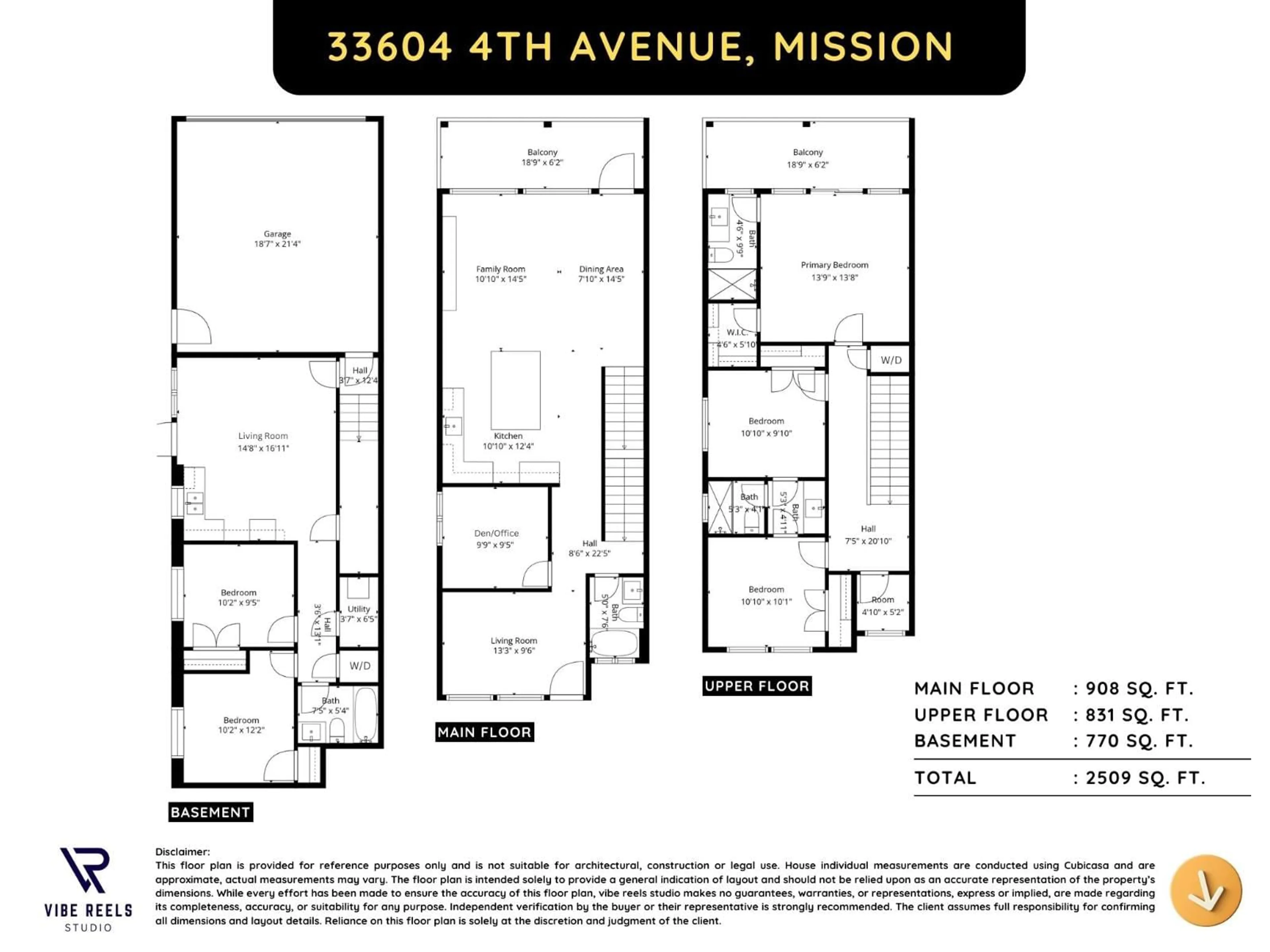 Floor plan for 33064 4TH AVENUE, Mission British Columbia V2V1S5