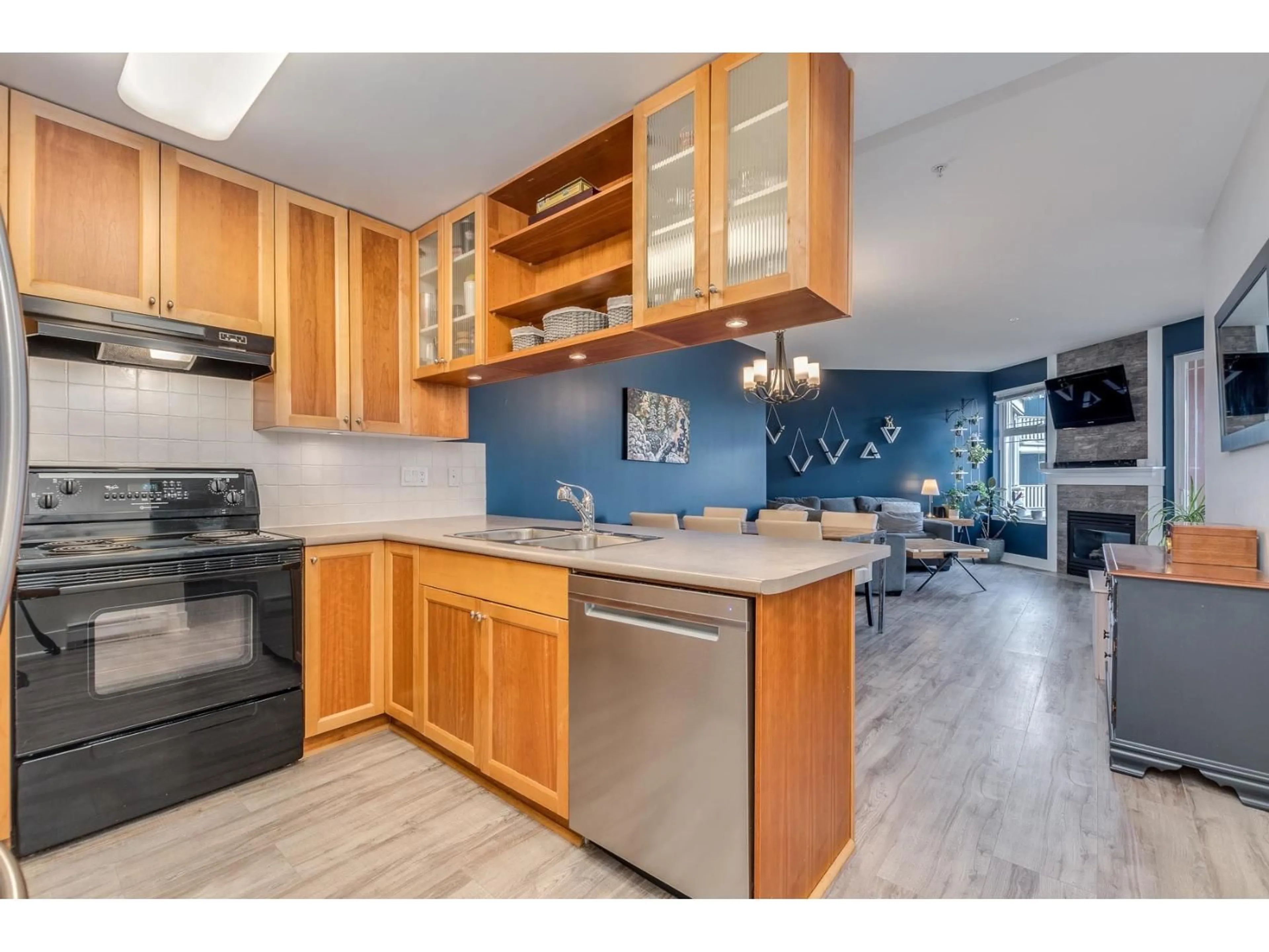 Open concept kitchen, unknown for 307 - 15368 16A AVENUE, Surrey British Columbia V4A1S9