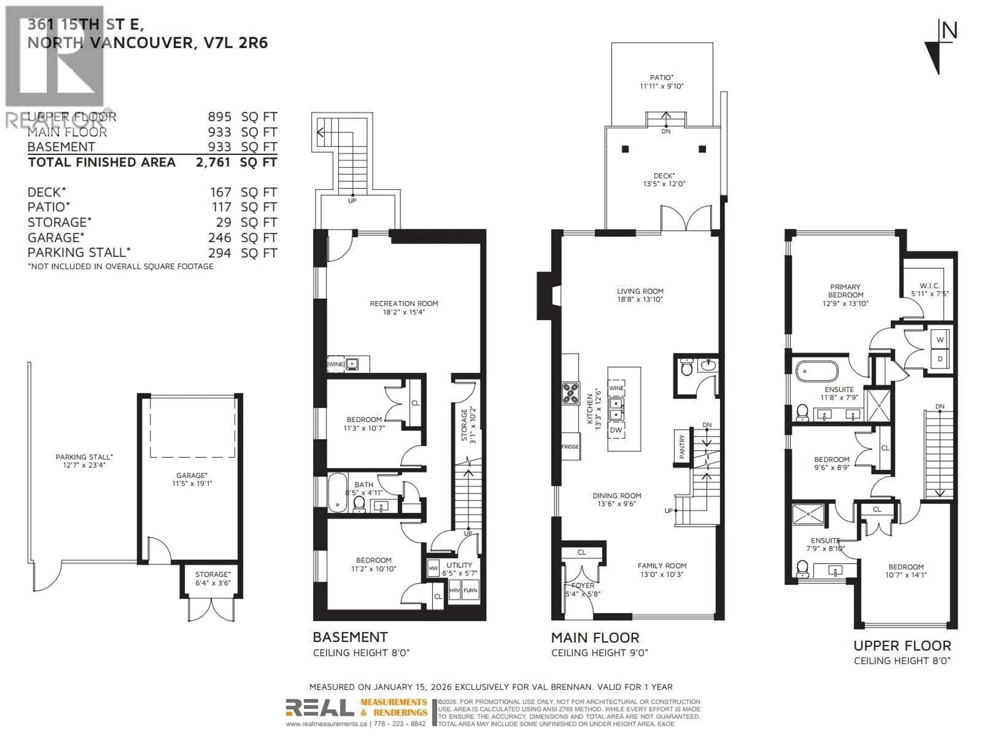 Floor plan for 361 15TH STREET, North Vancouver British Columbia V7L2R6