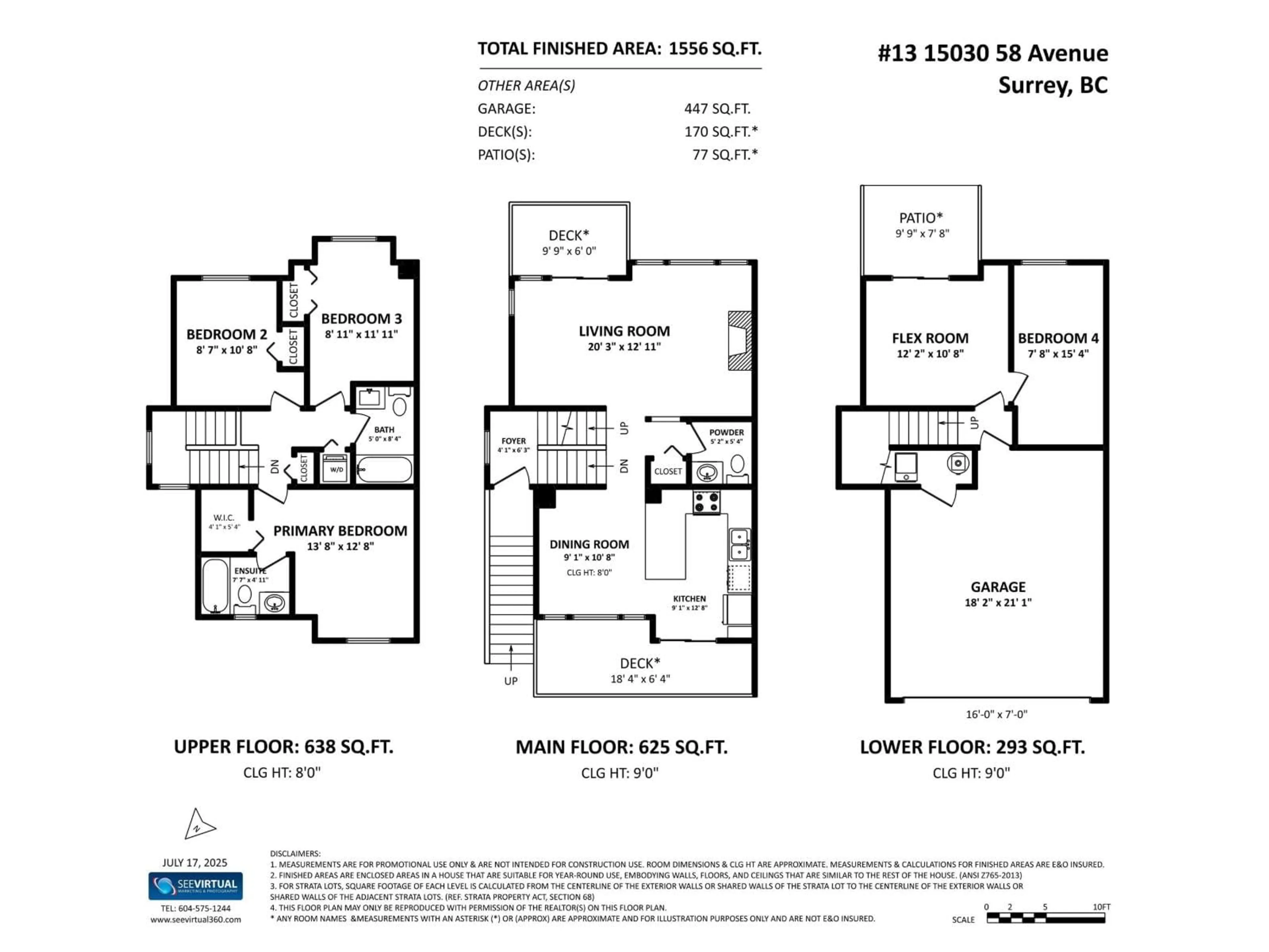 Floor plan for 13 - 15030 58 AVENUE, Surrey British Columbia V3S9G3