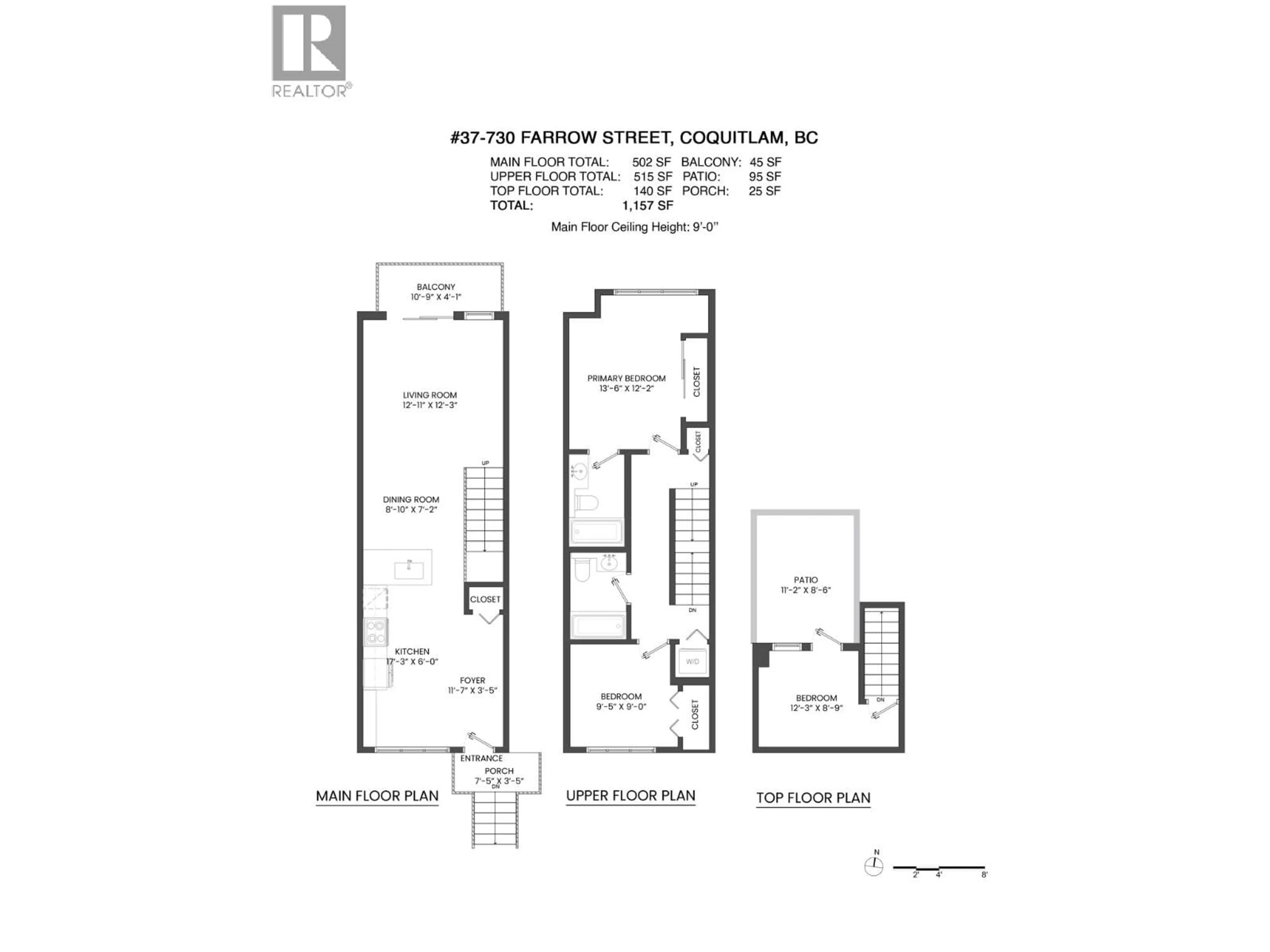 Floor plan for 37 - 730 FARROW STREET, Coquitlam British Columbia V3J7Y7