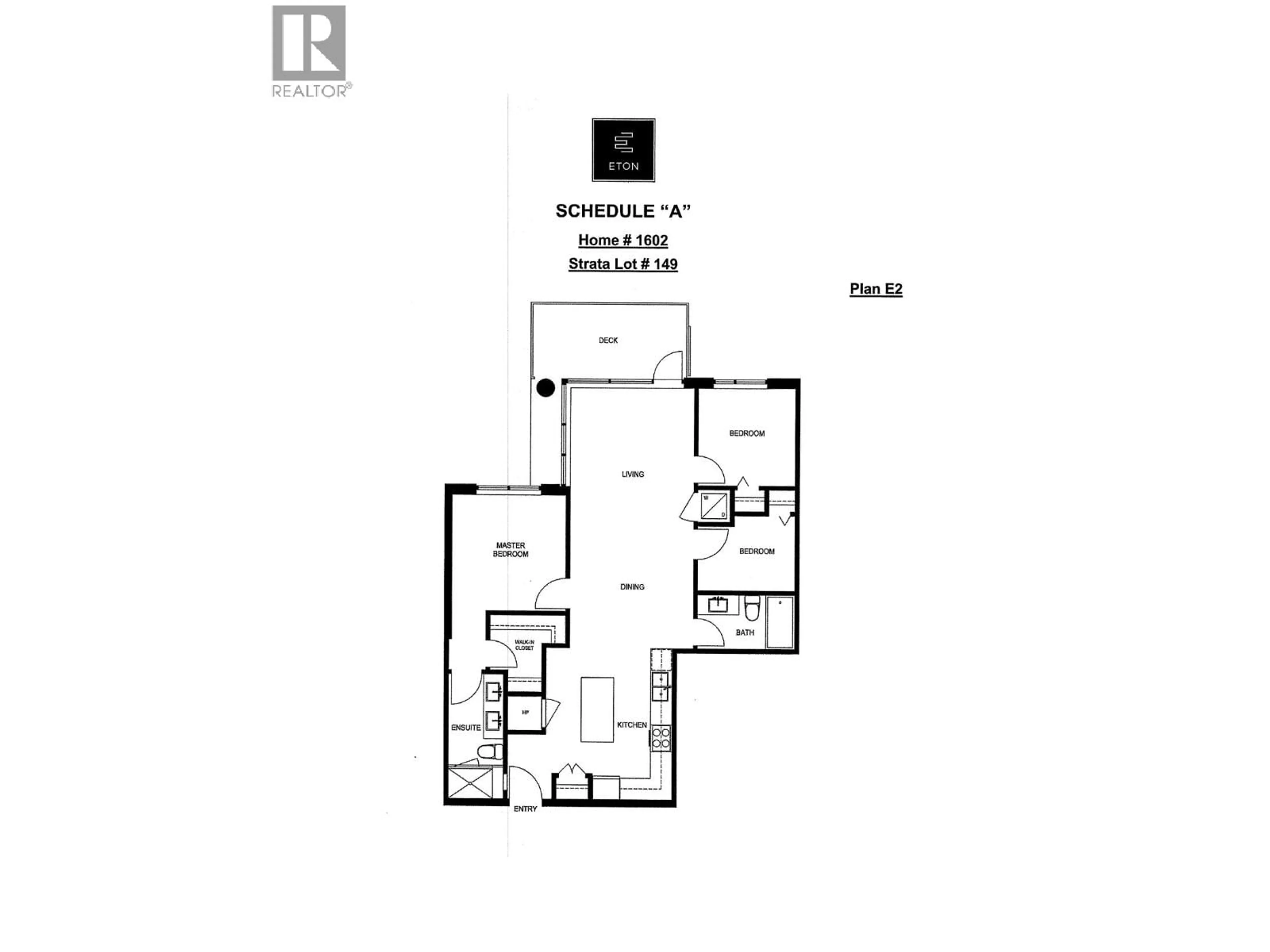 Floor plan for 1602 - 3487 BINNING ROAD, Vancouver British Columbia V6S0K8