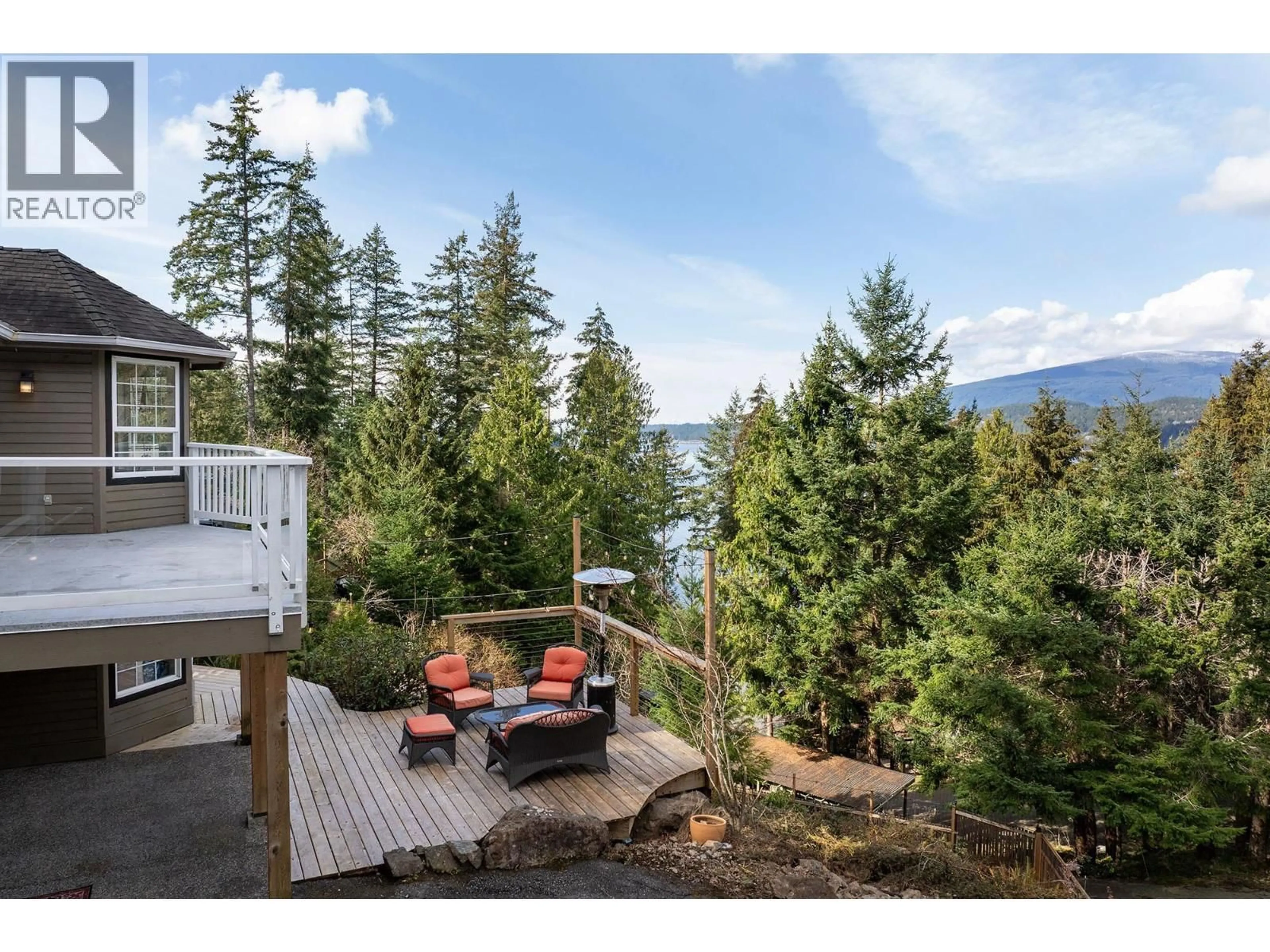 Patio, water/lake/river/ocean view for 1609 ISLEVIEW LANE, Bowen Island British Columbia V0N1G2