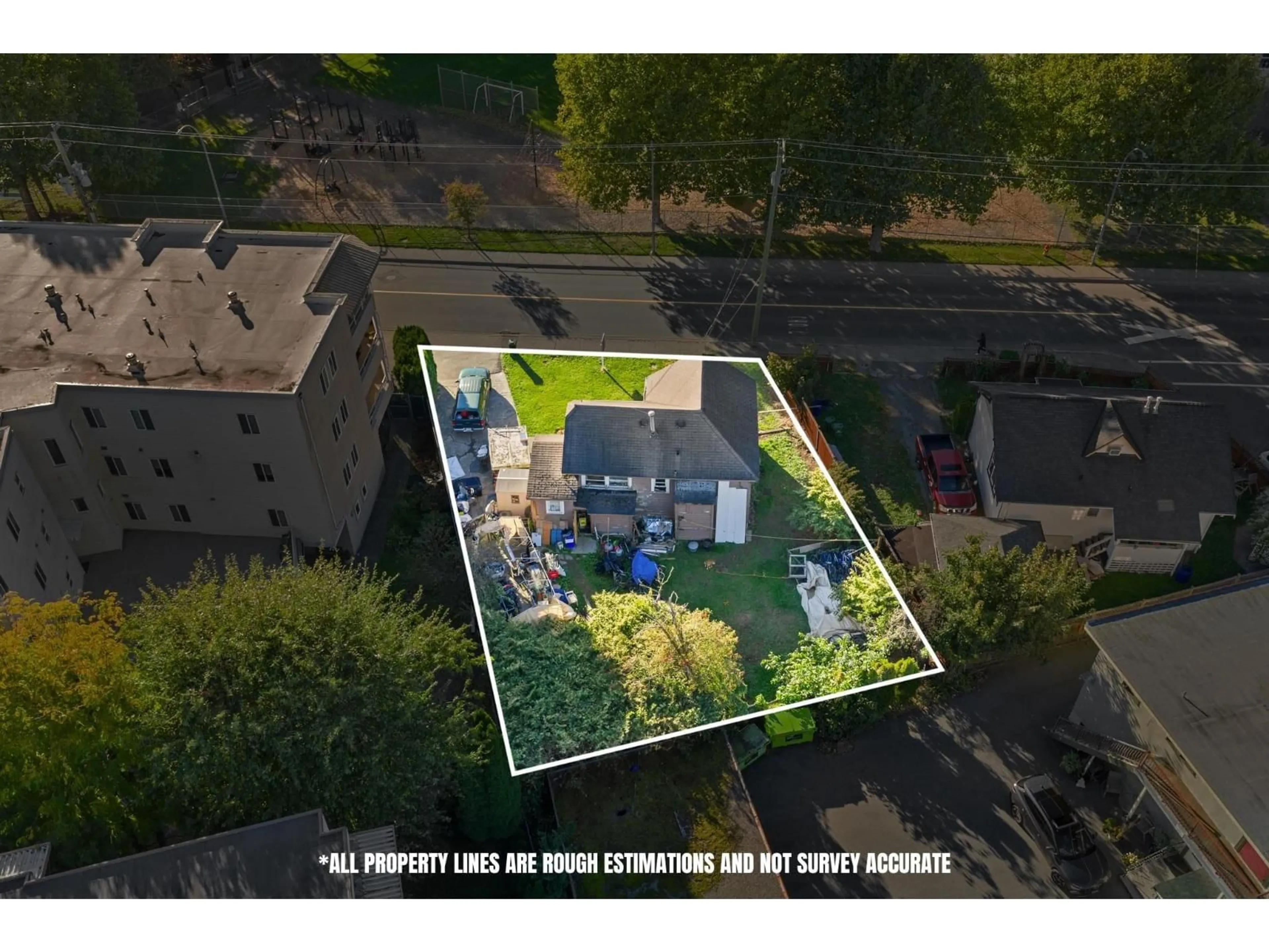 A pic from outside/outdoor area/front of a property/back of a property/a pic from drone, street for 9430 YOUNG ROAD, Chilliwack British Columbia V2P4S5