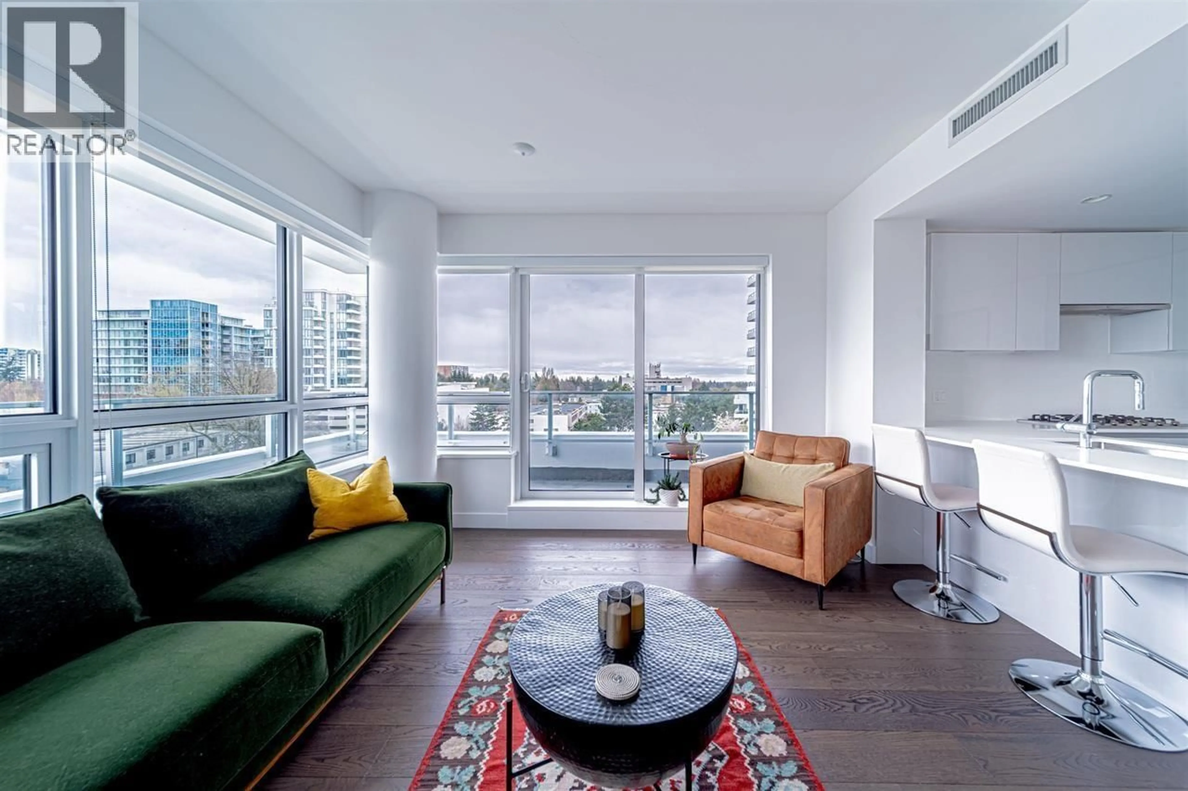 Living room with furniture, unknown for 809 - 5766 GILBERT ROAD, Richmond British Columbia V6X1B7