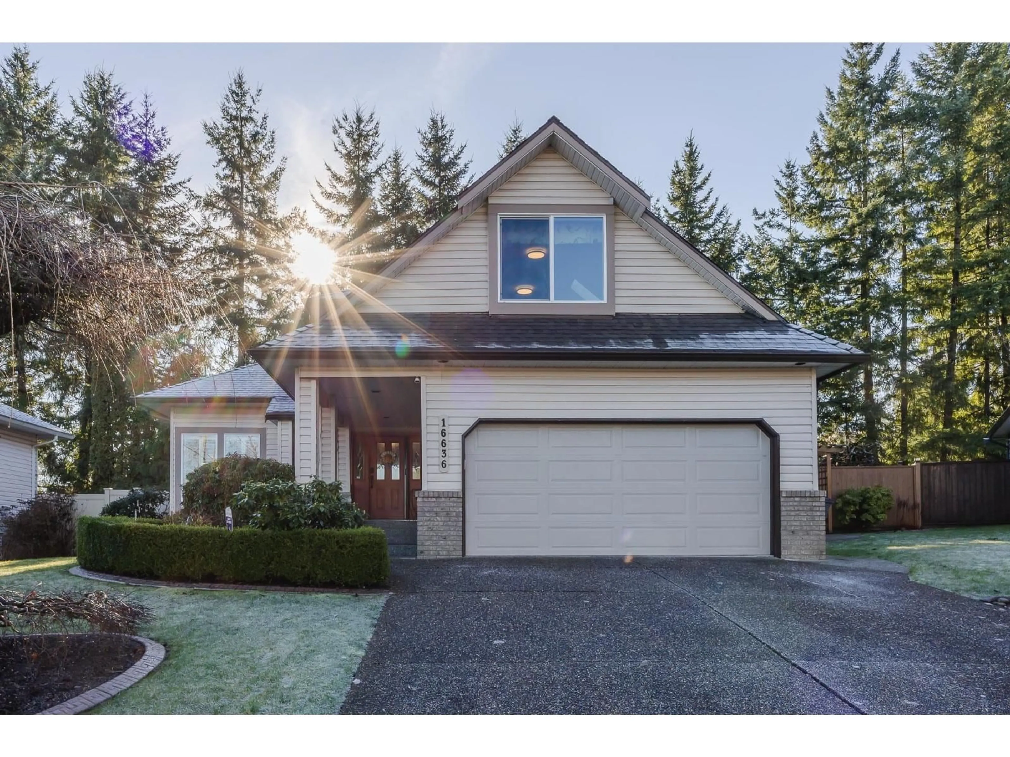 Home with vinyl exterior material, street for 16636 83 AVENUE, Surrey British Columbia V4N3H4