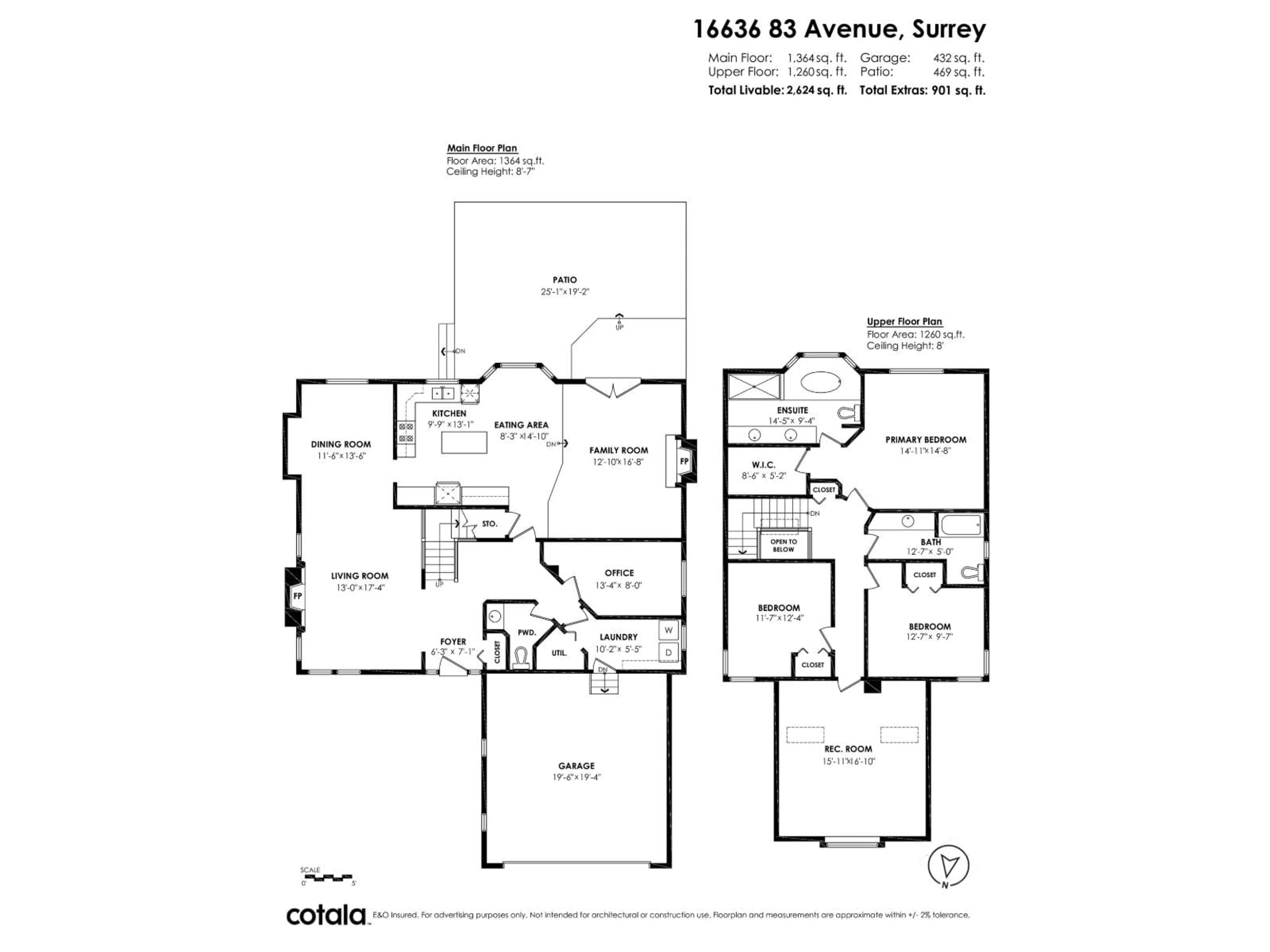 Floor plan for 16636 83 AVENUE, Surrey British Columbia V4N3H4