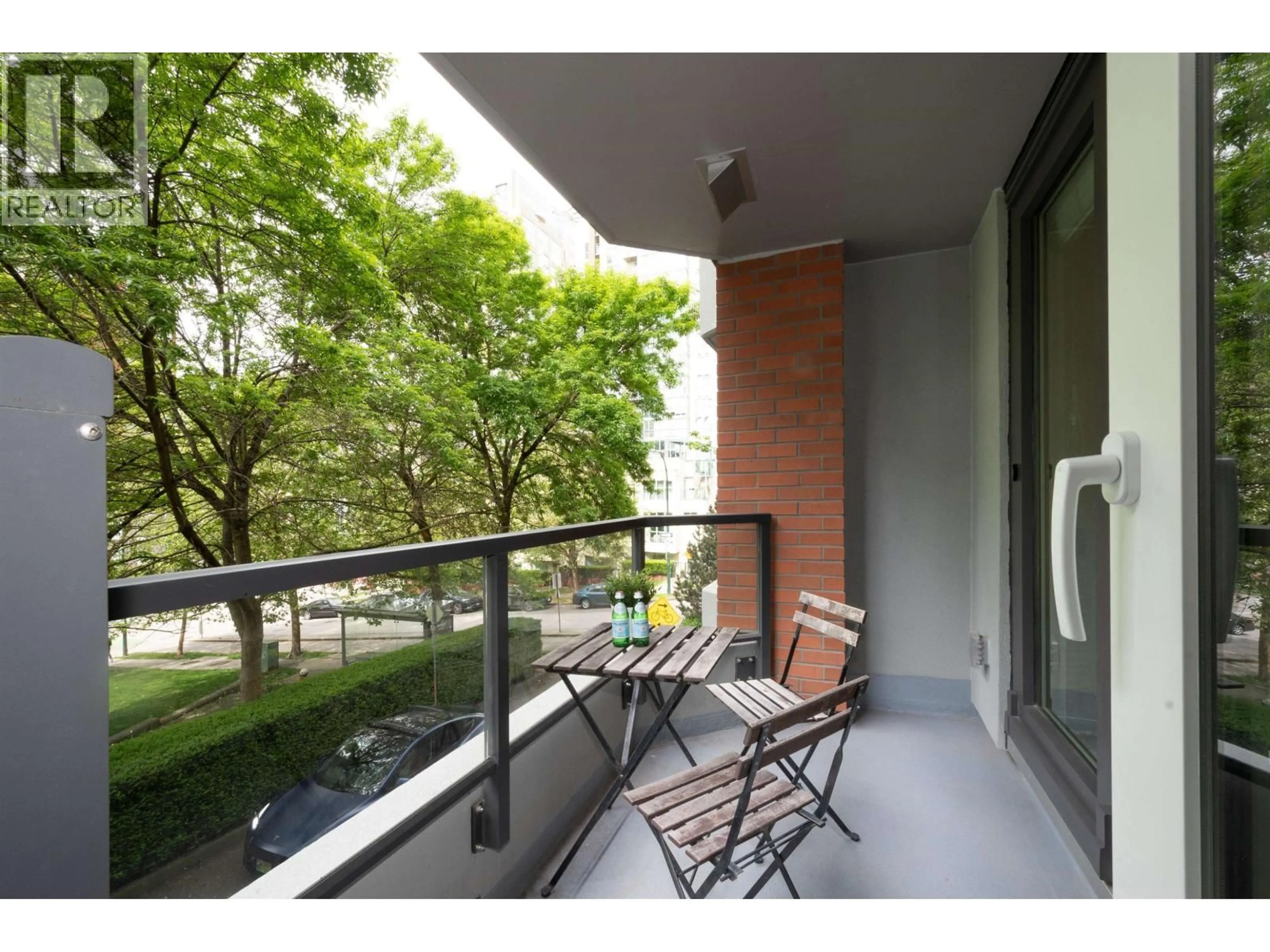 Balcony in the apartment, unknown for 203 - 1488 HORNBY STREET, Vancouver British Columbia V6Z1X3