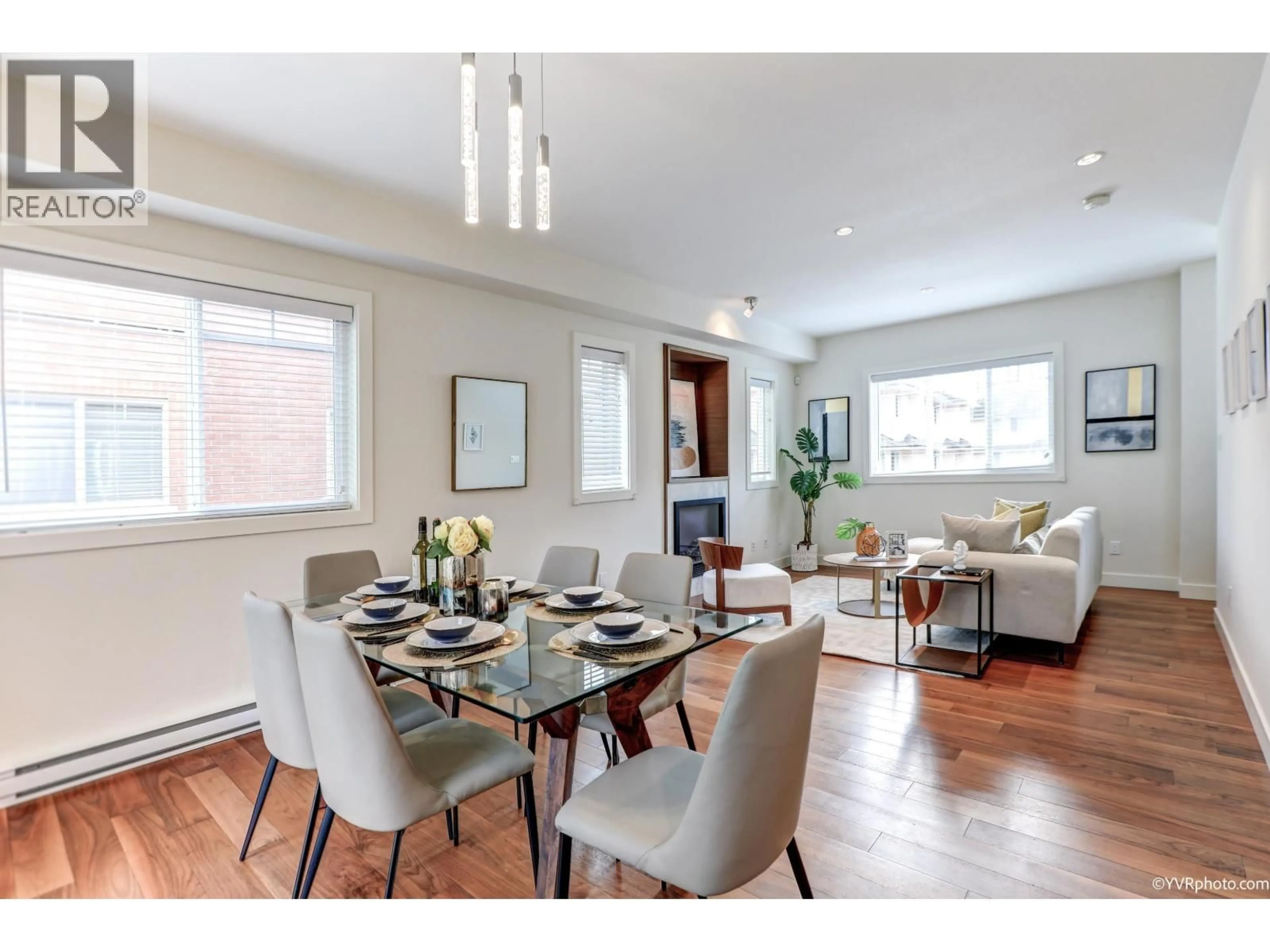 Dining room, wood/laminate floor for 8 - 7199 MOFFATT ROAD, Richmond British Columbia V6Y1X9