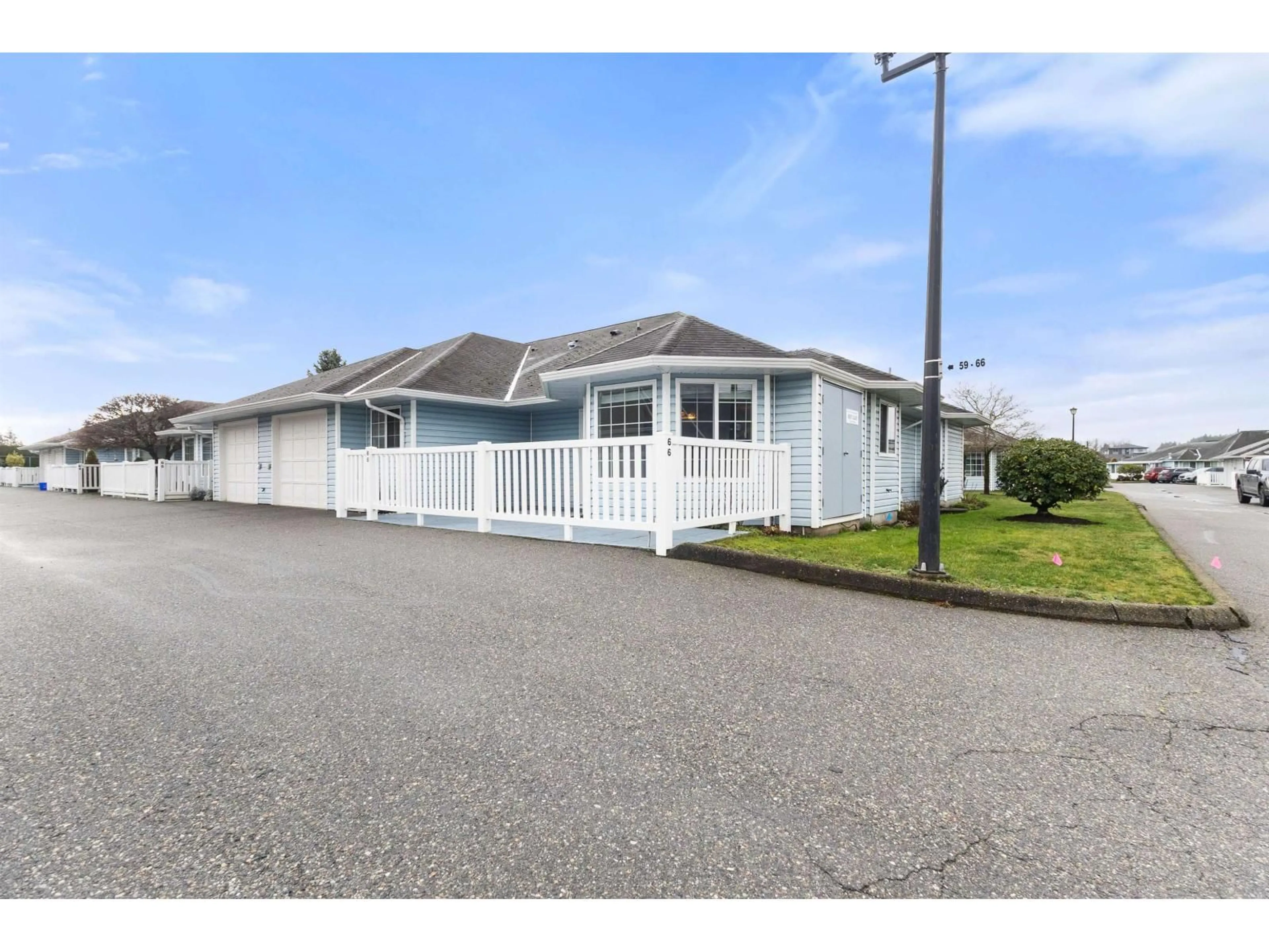 A pic from outside/outdoor area/front of a property/back of a property/a pic from drone, street for 66 - 1450 MCCALLUM ROAD, Abbotsford British Columbia V2S8A5