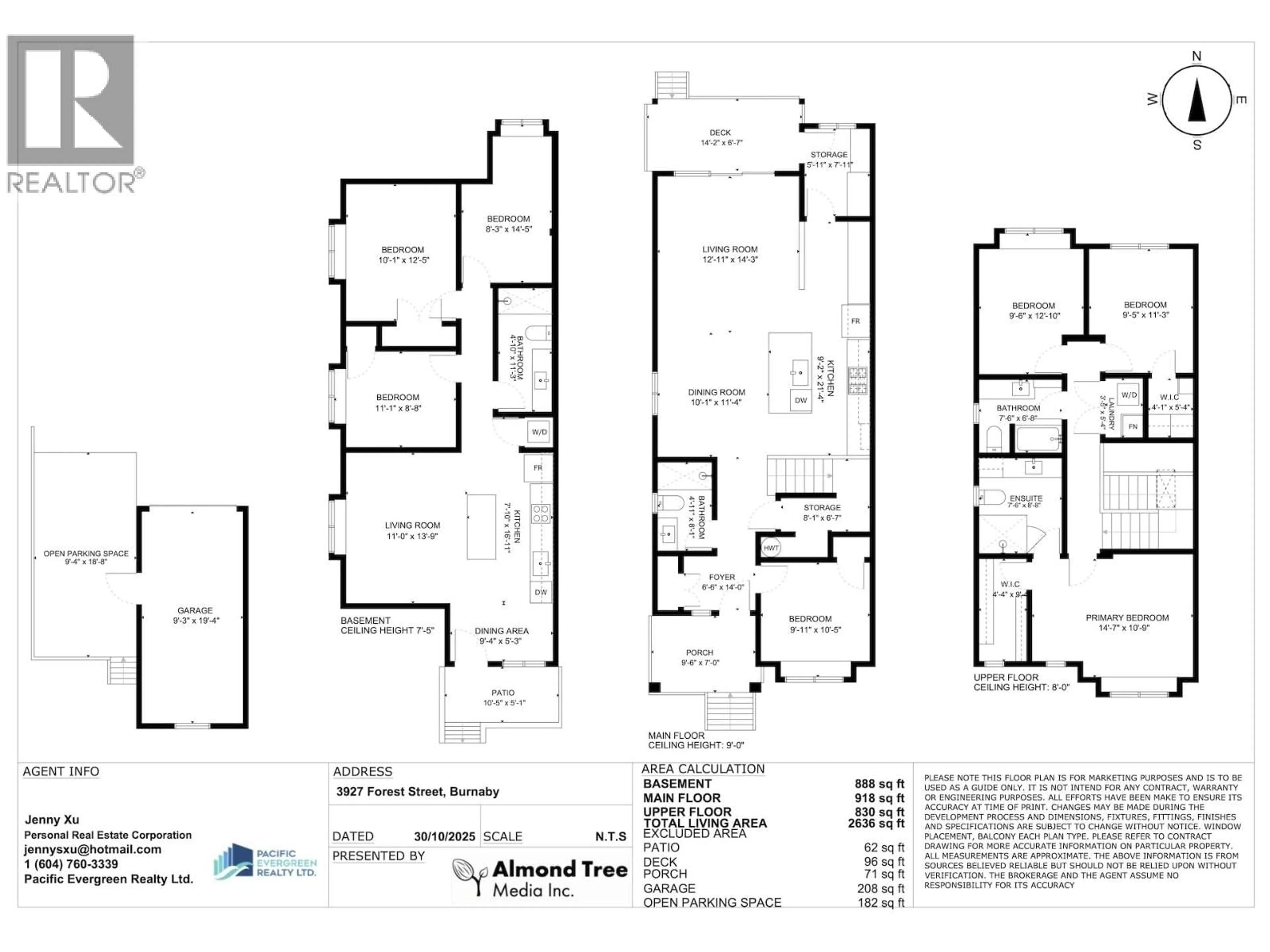 Floor plan for 3929 FOREST STREET, Burnaby British Columbia V5G1W7