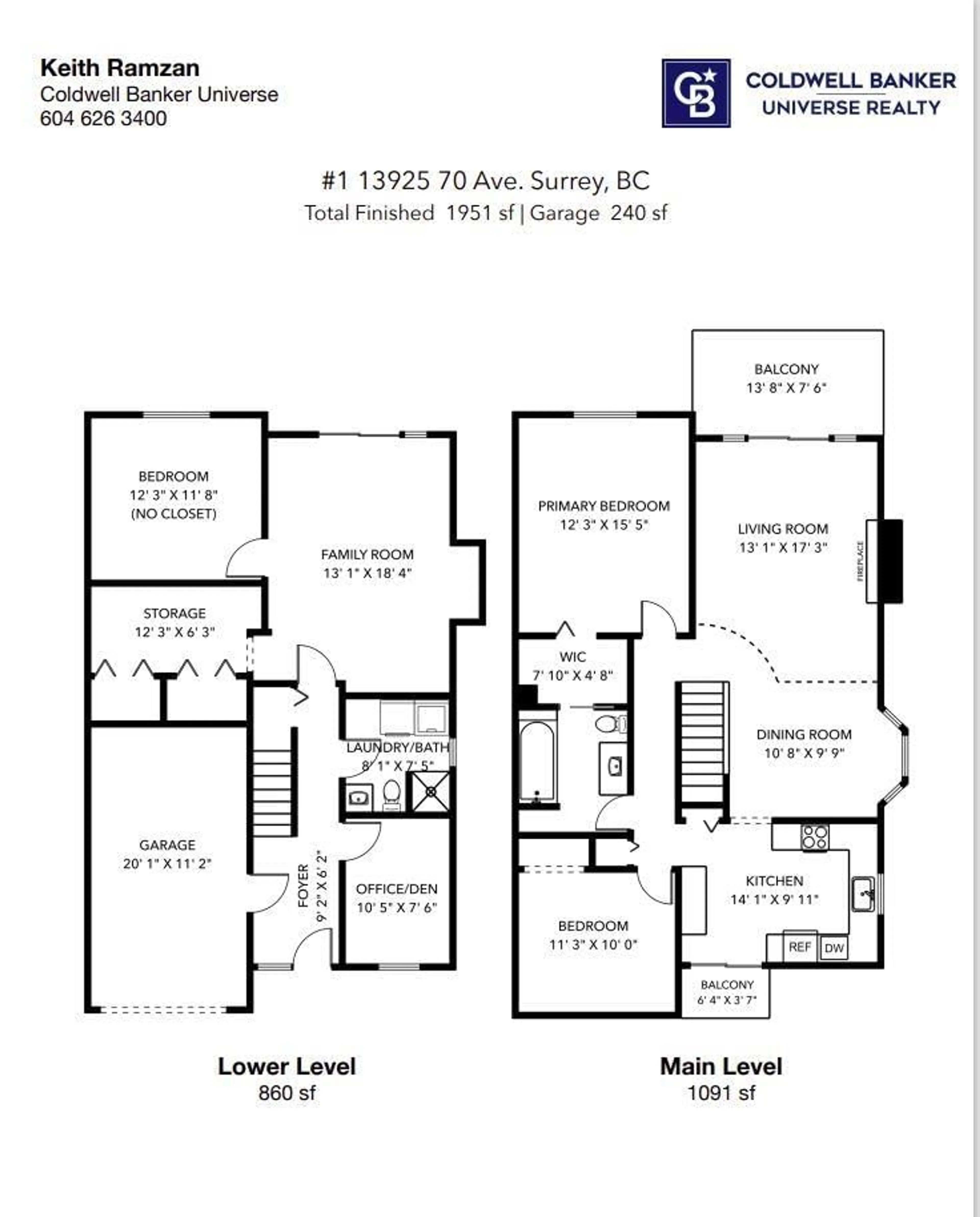 Floor plan for 1 - 13925 70 AVENUE, Surrey British Columbia V3W0A2
