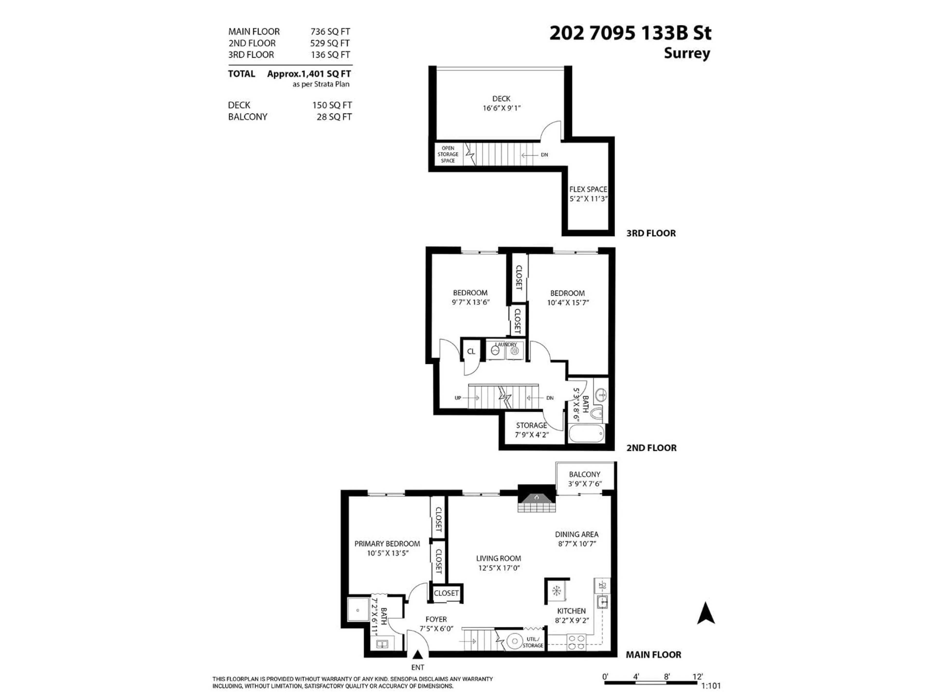 Floor plan for 202 - 7095 133B STREET, Surrey British Columbia V3W8A3
