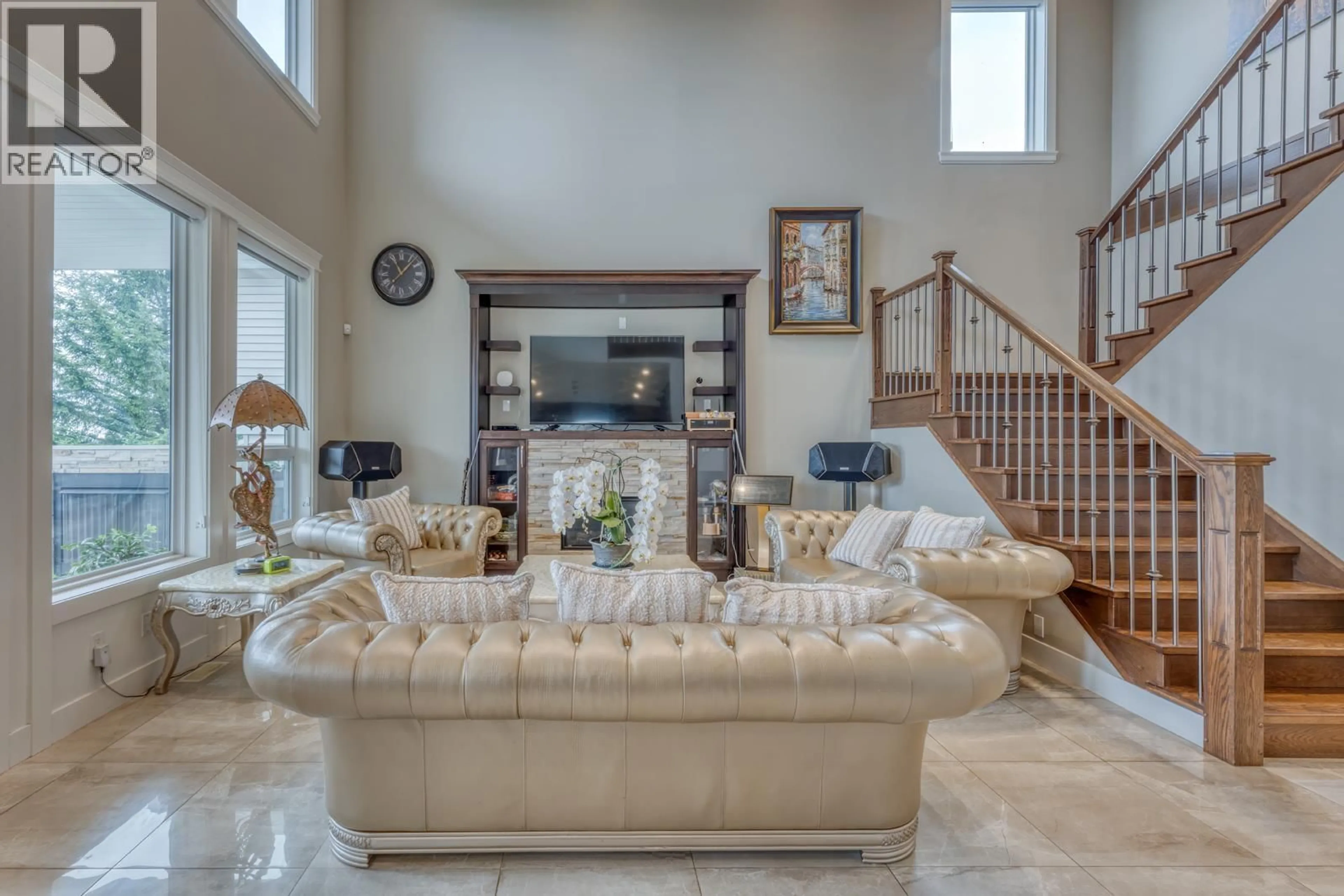Living room with furniture, ceramic/tile floor for 3420 PRITCHETT PLACE, Coquitlam British Columbia V3E0L2