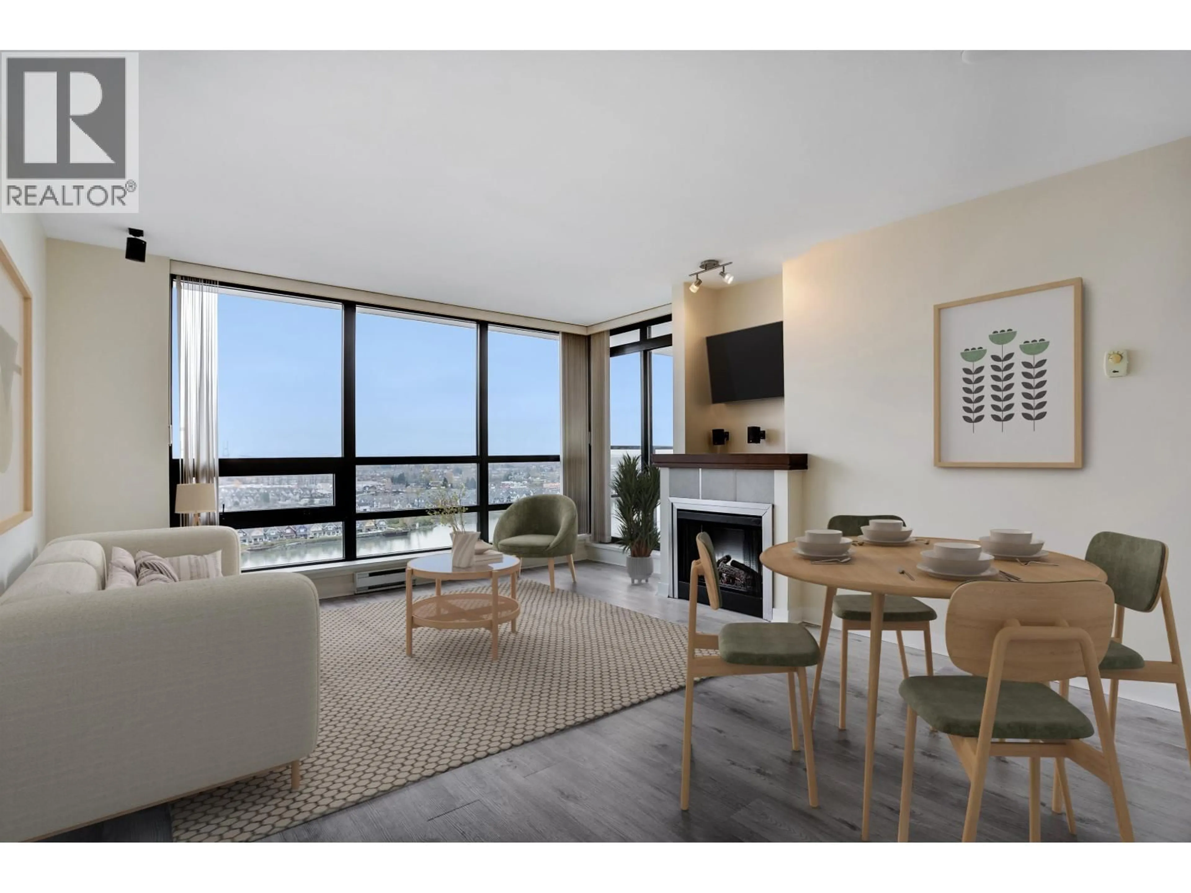 Living room with furniture, unknown for 2004 - 1 RENAISSANCE SQUARE, New Westminster British Columbia V3M0B6