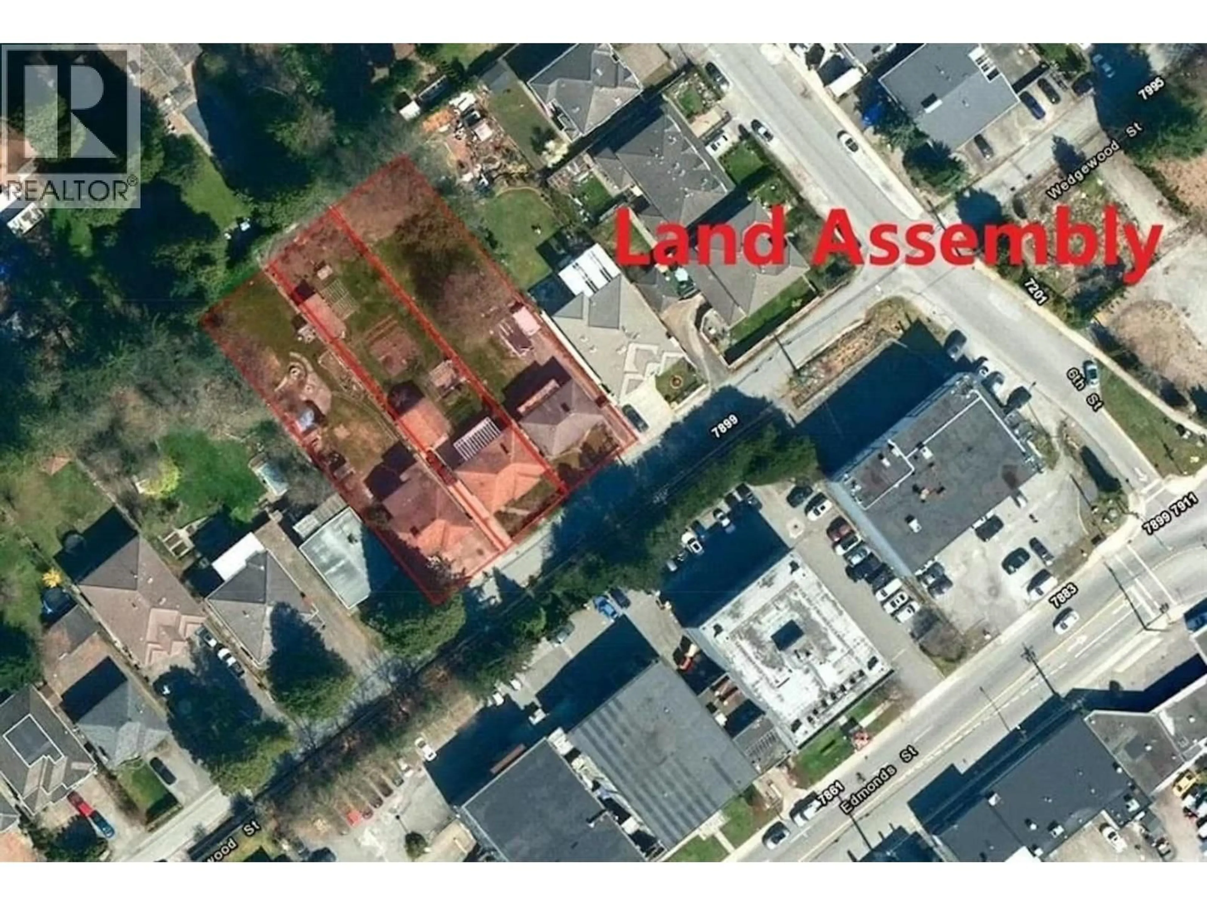 A pic from outside/outdoor area/front of a property/back of a property/a pic from drone, street for 7863 WEDGEWOOD STREET, Burnaby British Columbia V5E2E5