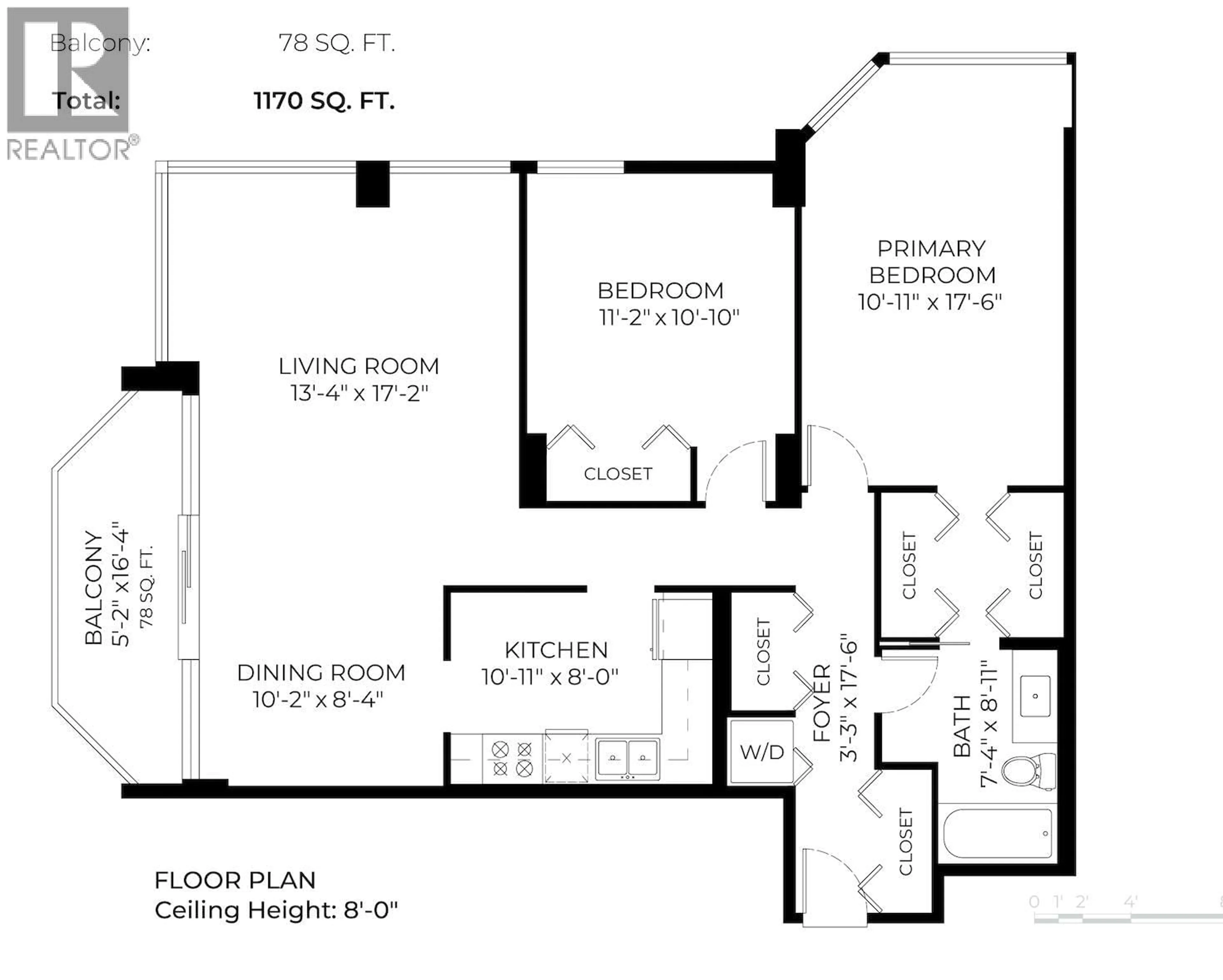 Floor plan for 1702 - 6540 BURLINGTON AVENUE, Burnaby British Columbia V5H4G3