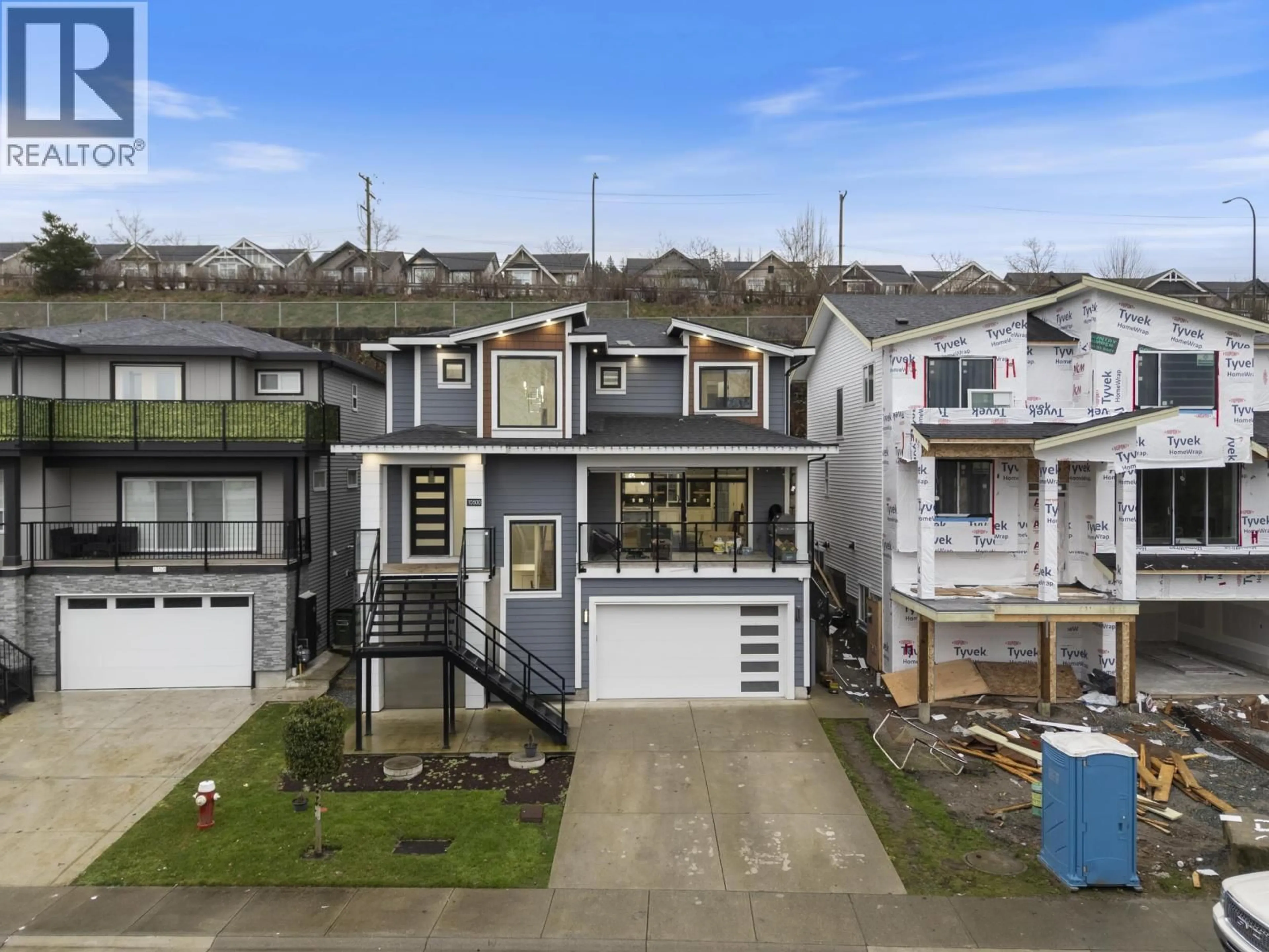 A pic from outside/outdoor area/front of a property/back of a property/a pic from drone, street for 10500 MCVEETY STREET, Maple Ridge British Columbia V2W0K3