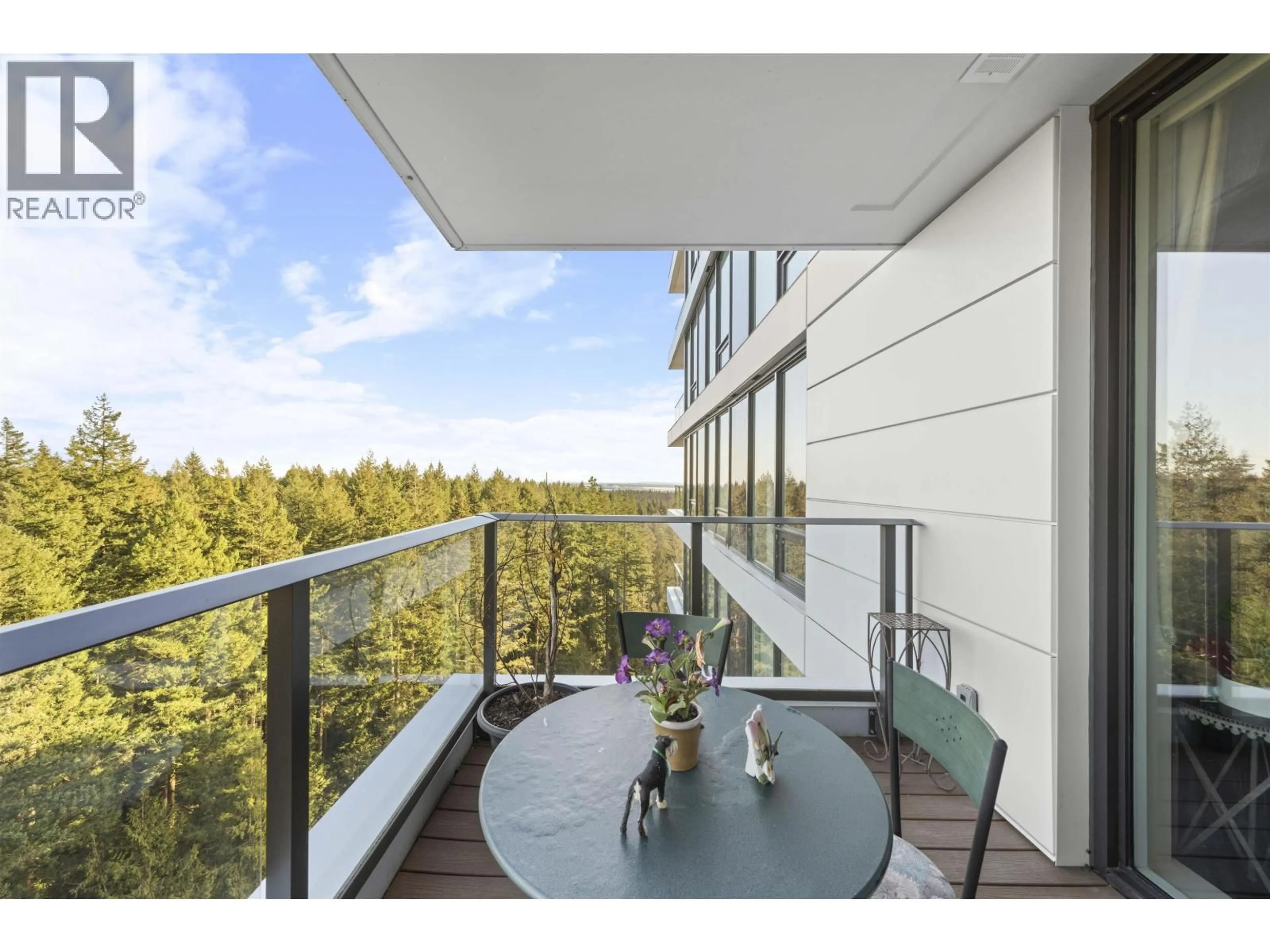 Balcony in the apartment, forest/trees view for 1905 - 5629 BIRNEY AVENUE, Vancouver British Columbia V6S0L5