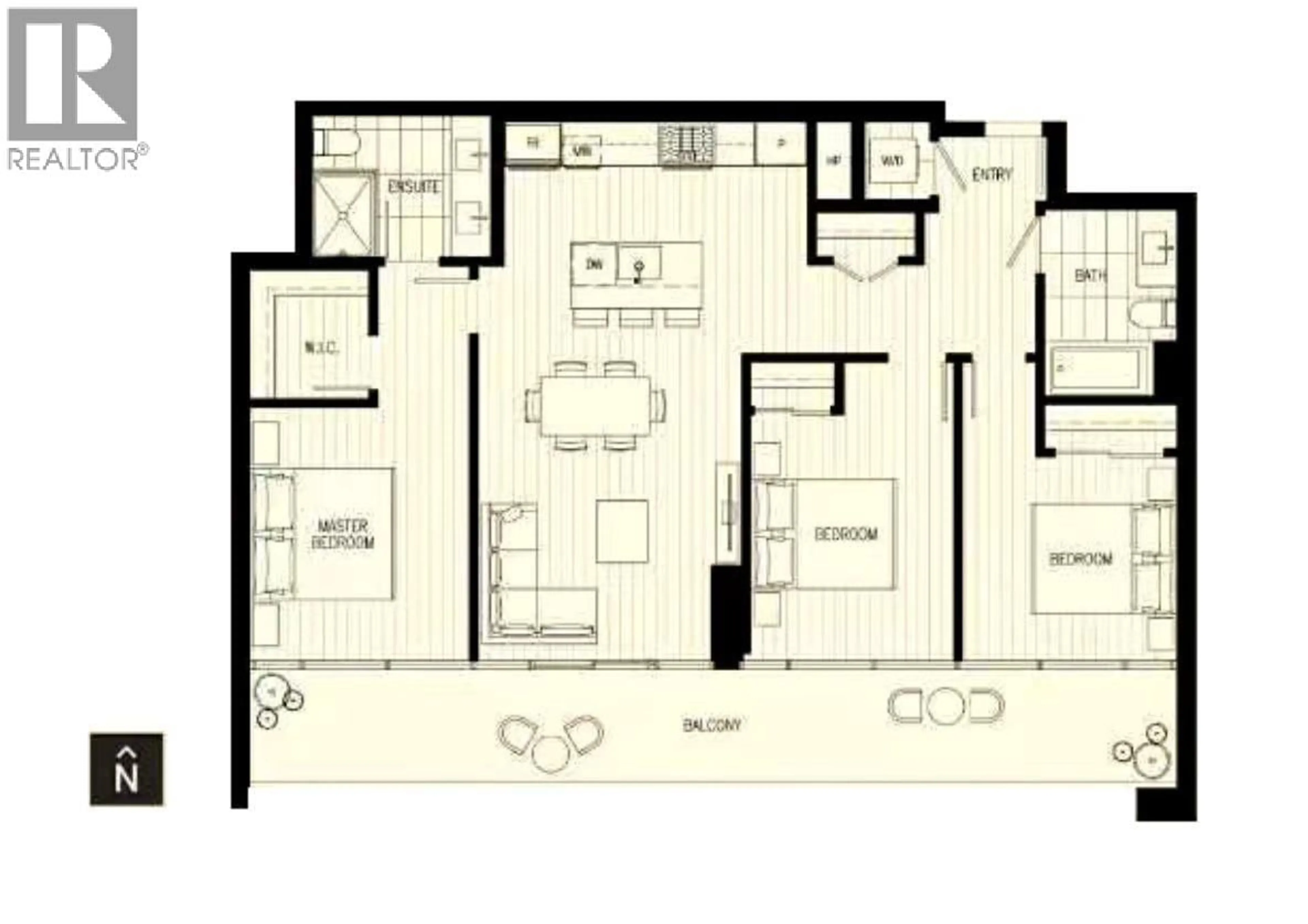 Floor plan for 3302 - 2311 BETA AVENUE, Burnaby British Columbia V5C0M1