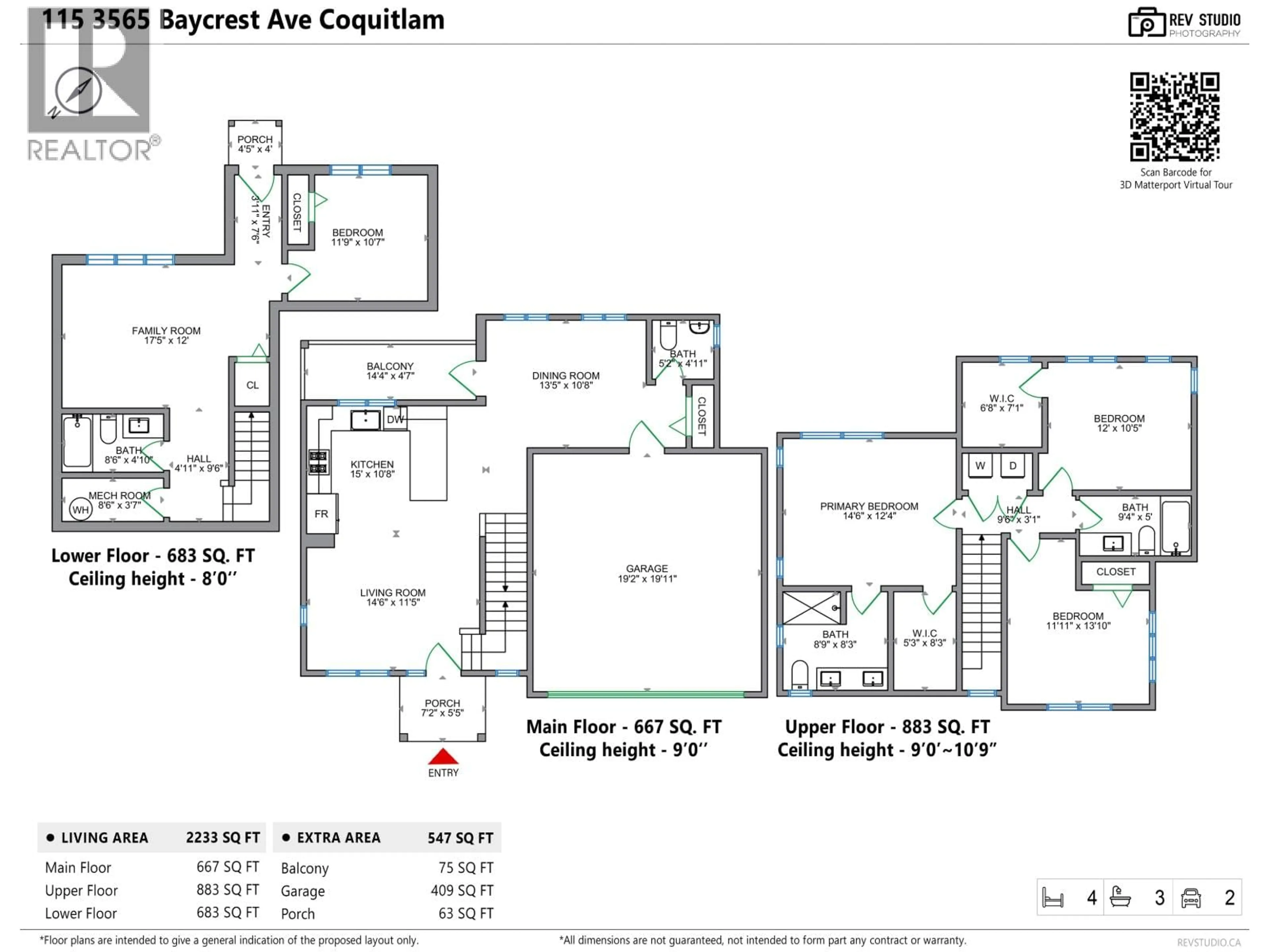 Floor plan for 115 - 3565 BAYCREST AVENUE, Coquitlam British Columbia V3B2W7