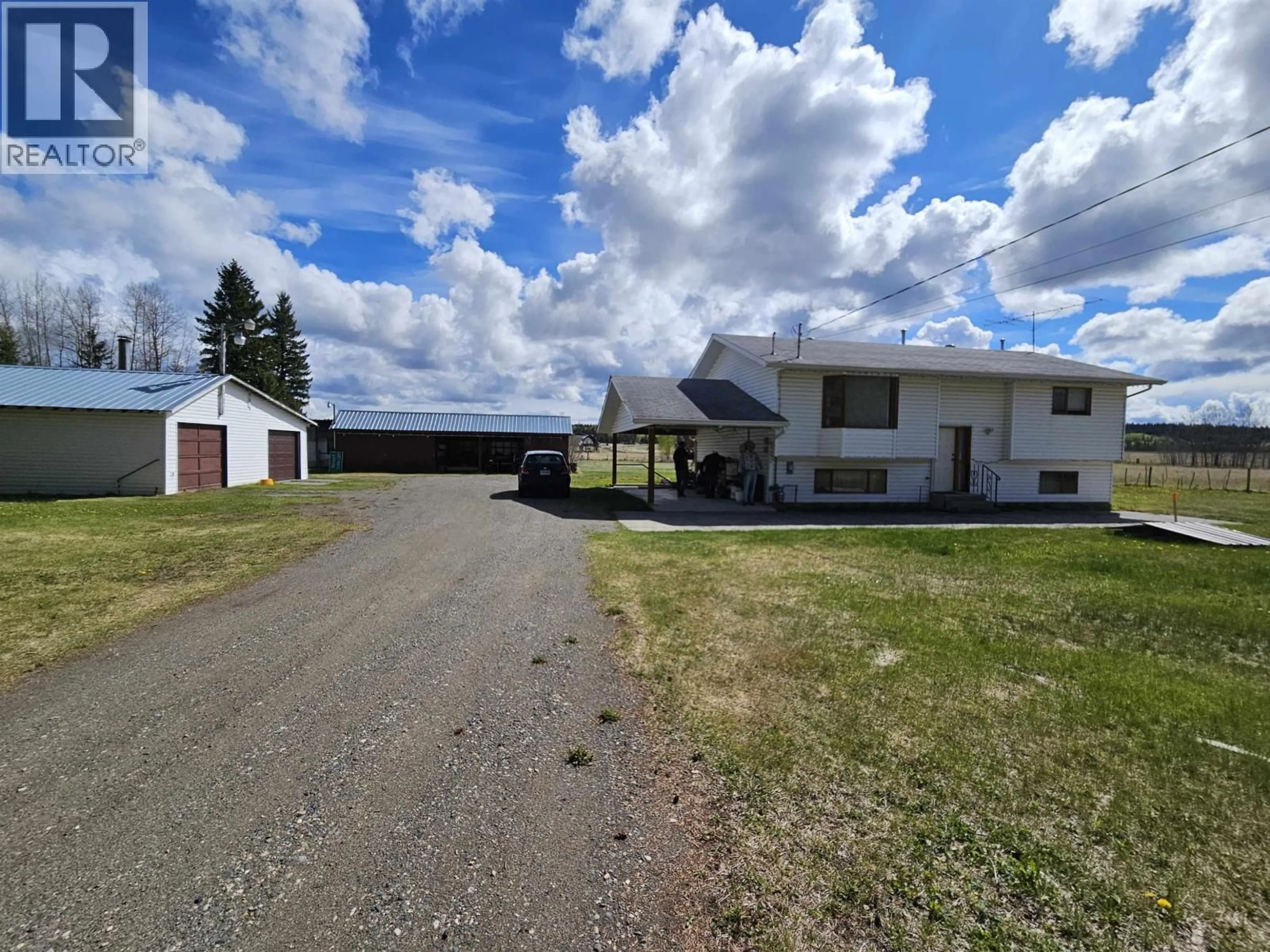 A pic from outside/outdoor area/front of a property/back of a property/a pic from drone, unknown for 5982 HORSE LAKE ROAD, 100 Mile House British Columbia V0K2E3