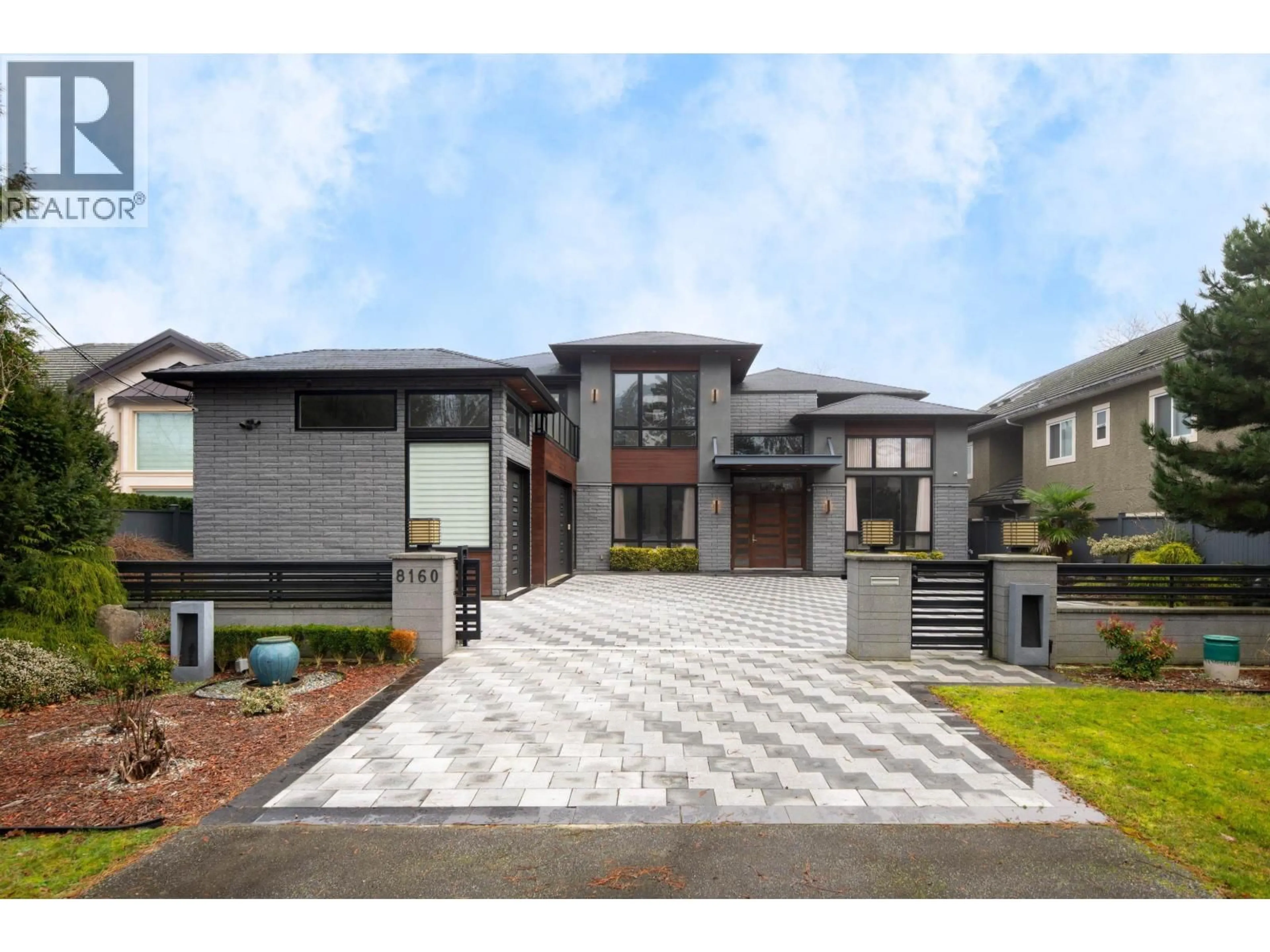 Home with brick exterior material, street for 8160 RAILWAY AVENUE, Richmond British Columbia V7C5C8