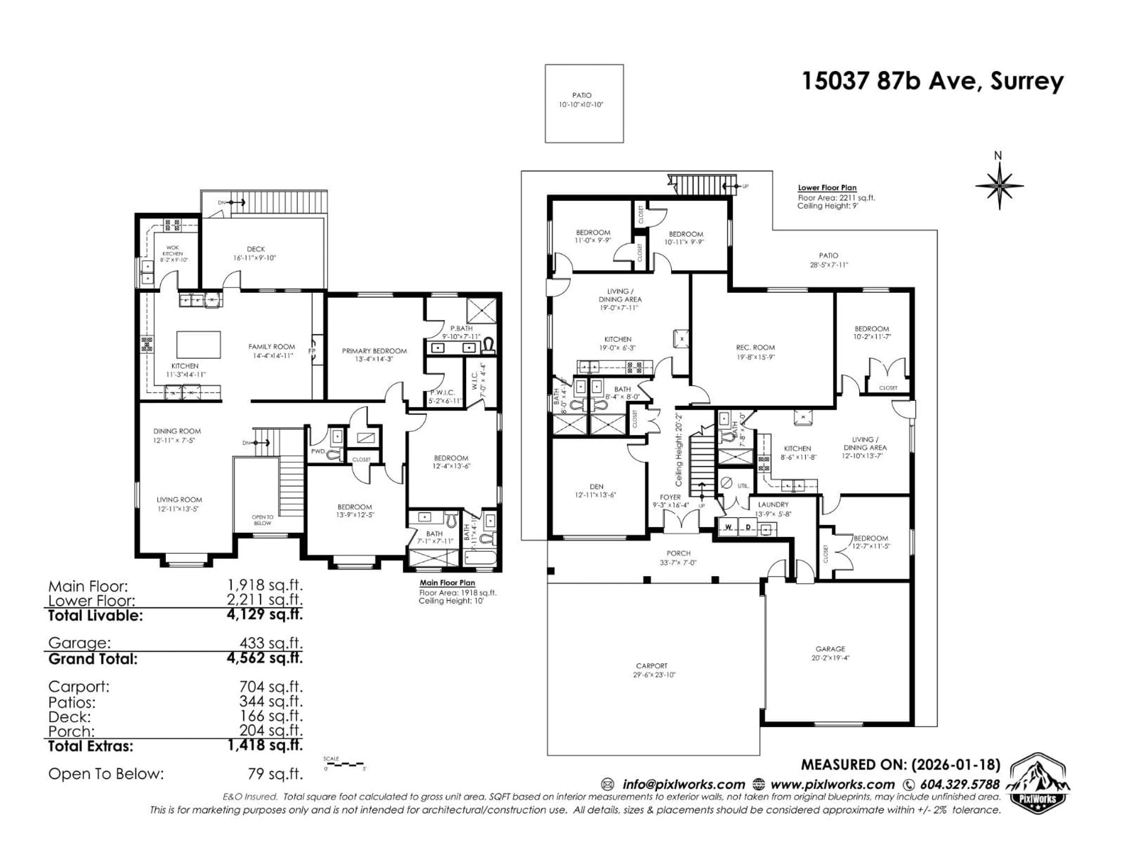 Floor plan for 15037 87B AVENUE, Surrey British Columbia V3S5G6